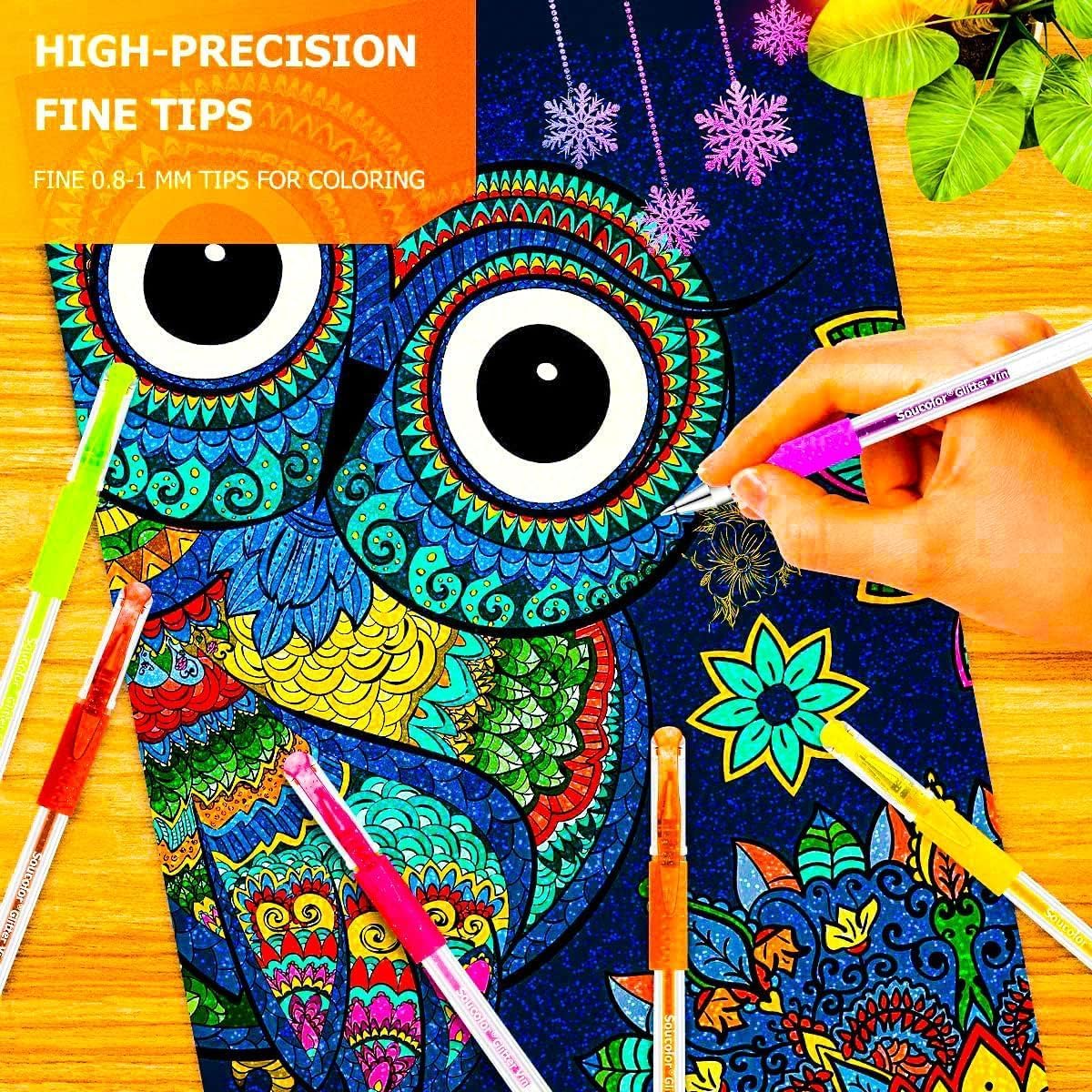 Thumbnail 6 de Soucolor 120 Gel Pen Set with 60 Colors, Matching Refills, and Zipper Case