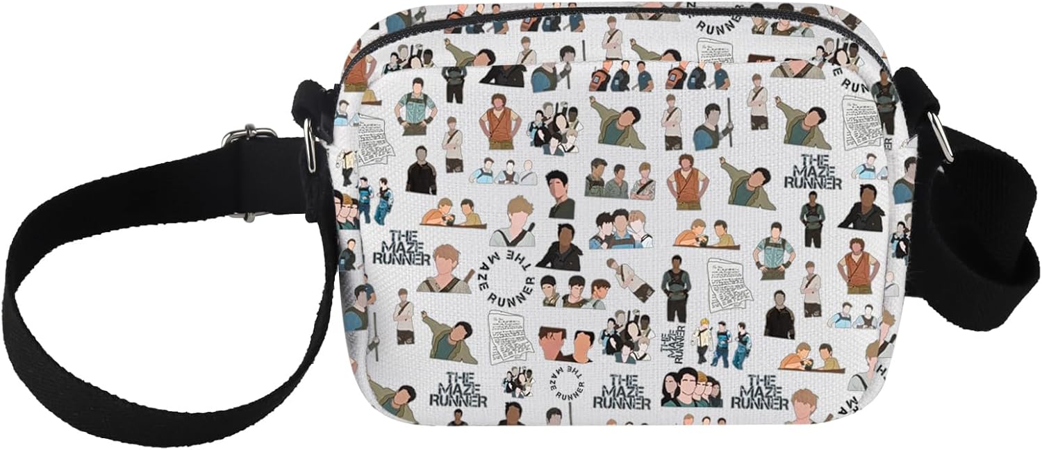 PXTIDY Maze TV Runner Characters Crossbody Bag – Compact Everyday Tote