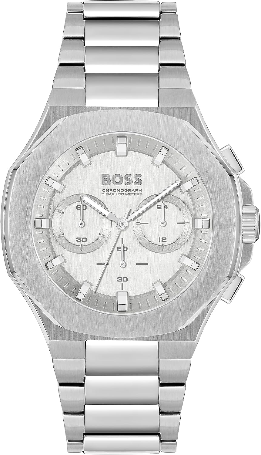 Detalle de Boss 1514087 Reloj cronógrafo de cuarzo, acero