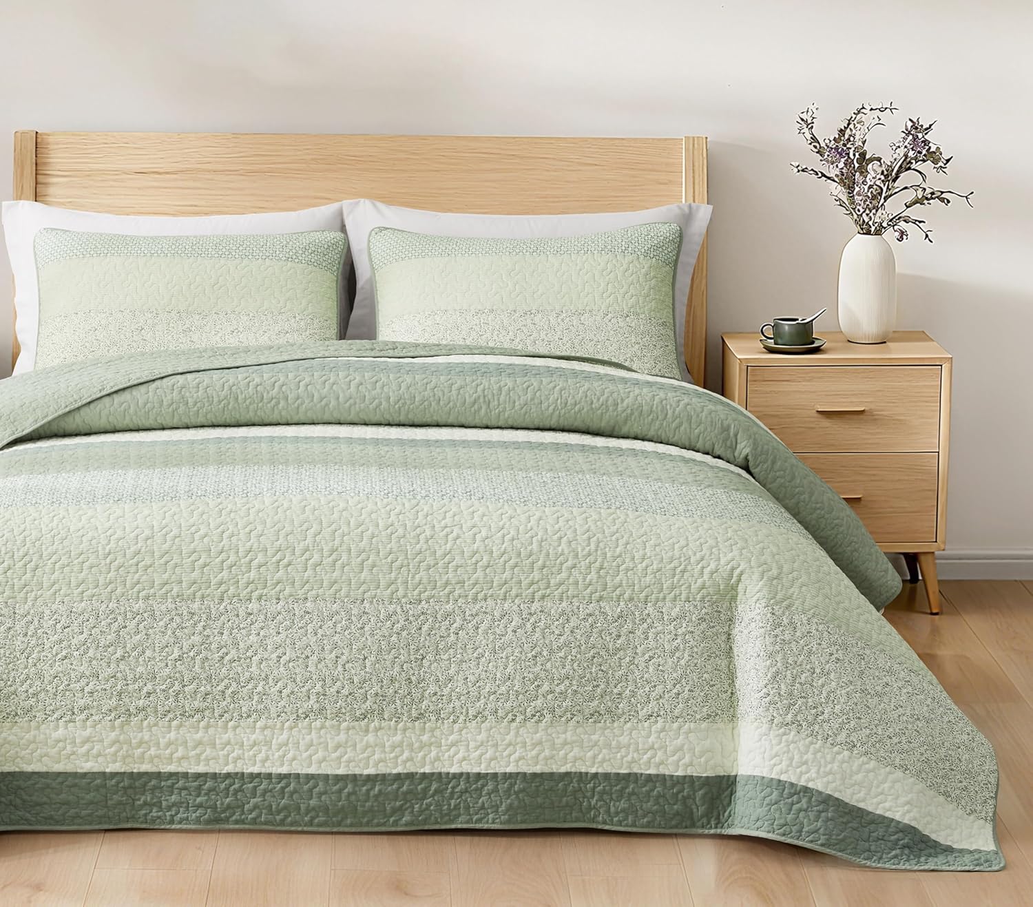 Detalle 2 de Chezmoi Collection Quilt Set, Twin Size
