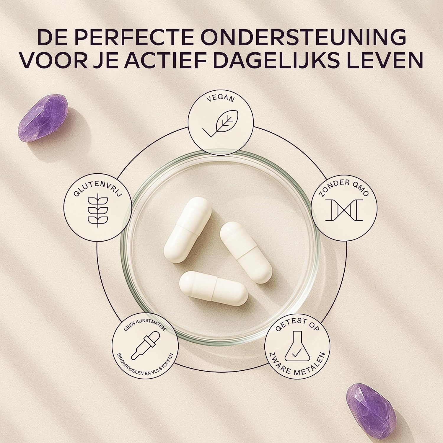 Detalle 2 de AAVALABS Fullnesium Complex magnesiumsupplement, 180 veganistische capsules met vijf magnesiumvormen