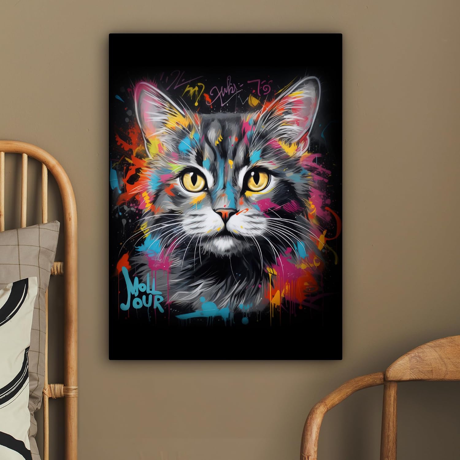Thumbnail 2 de MuchoWow Impression sur Toile 50x70 cm