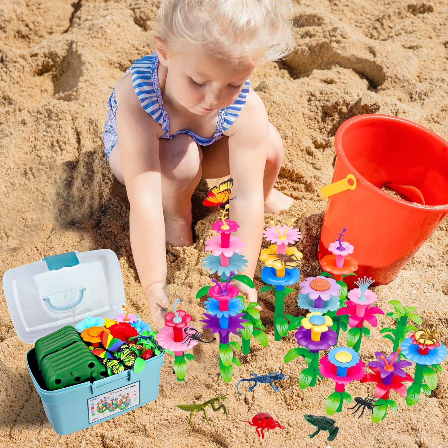 Detalle 2 de Insect Flower Garden STEM Set, 156 PCS