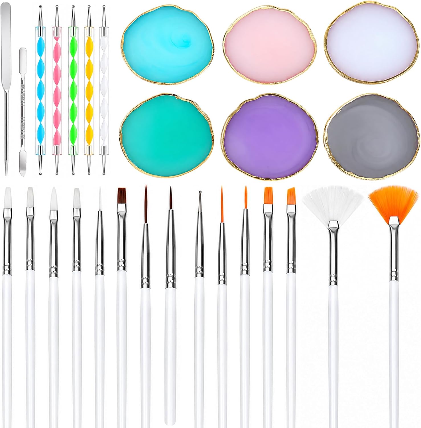Lainballow resin nail art palette