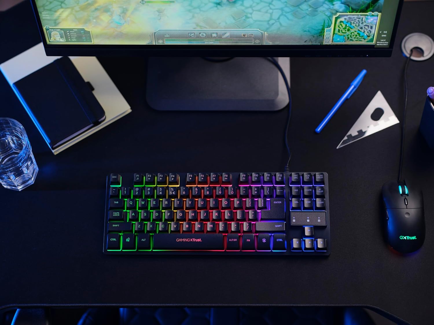 Thumbnail 6 de Trust Gaming GXT 833 Thado TKL Keyboard (UK Layout) – Compact 80 Percent, RGB
