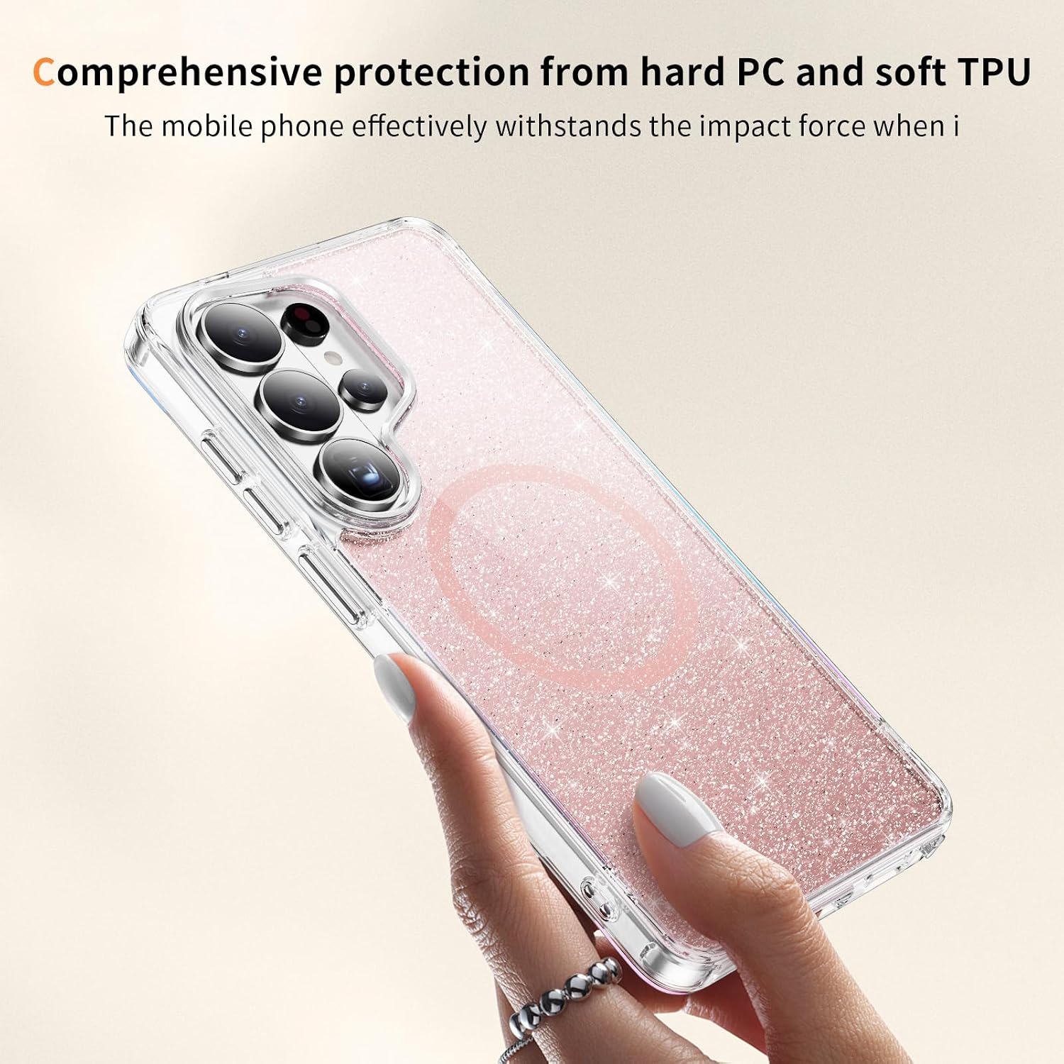 Detalle 2 de Asdsinfor Glitter Phone Case for Samsung Galaxy S25 Ultra