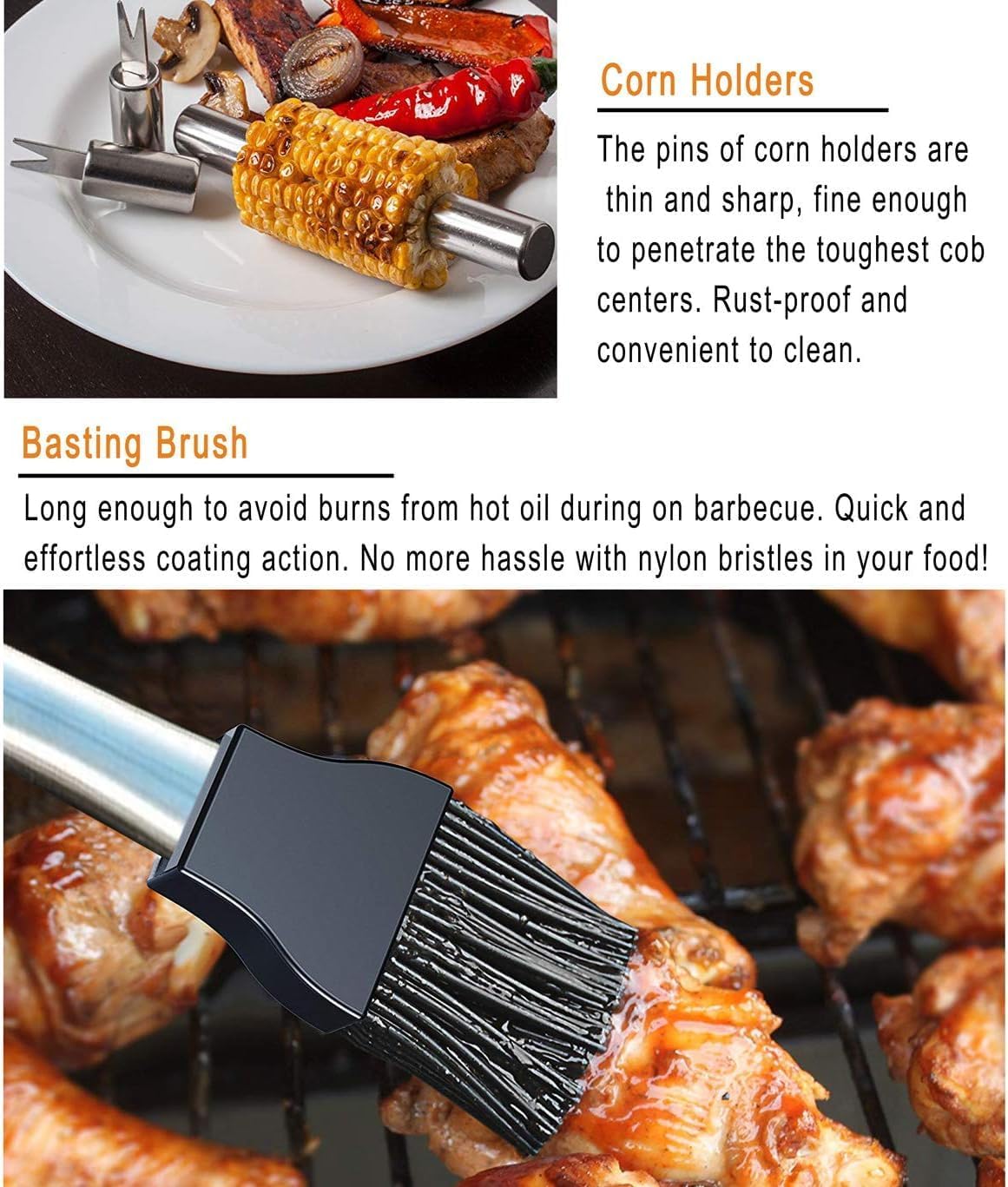 Detalle 2 de Grilljoy 24-Piece Stainless Steel BBQ Tool Set with Aluminium Case