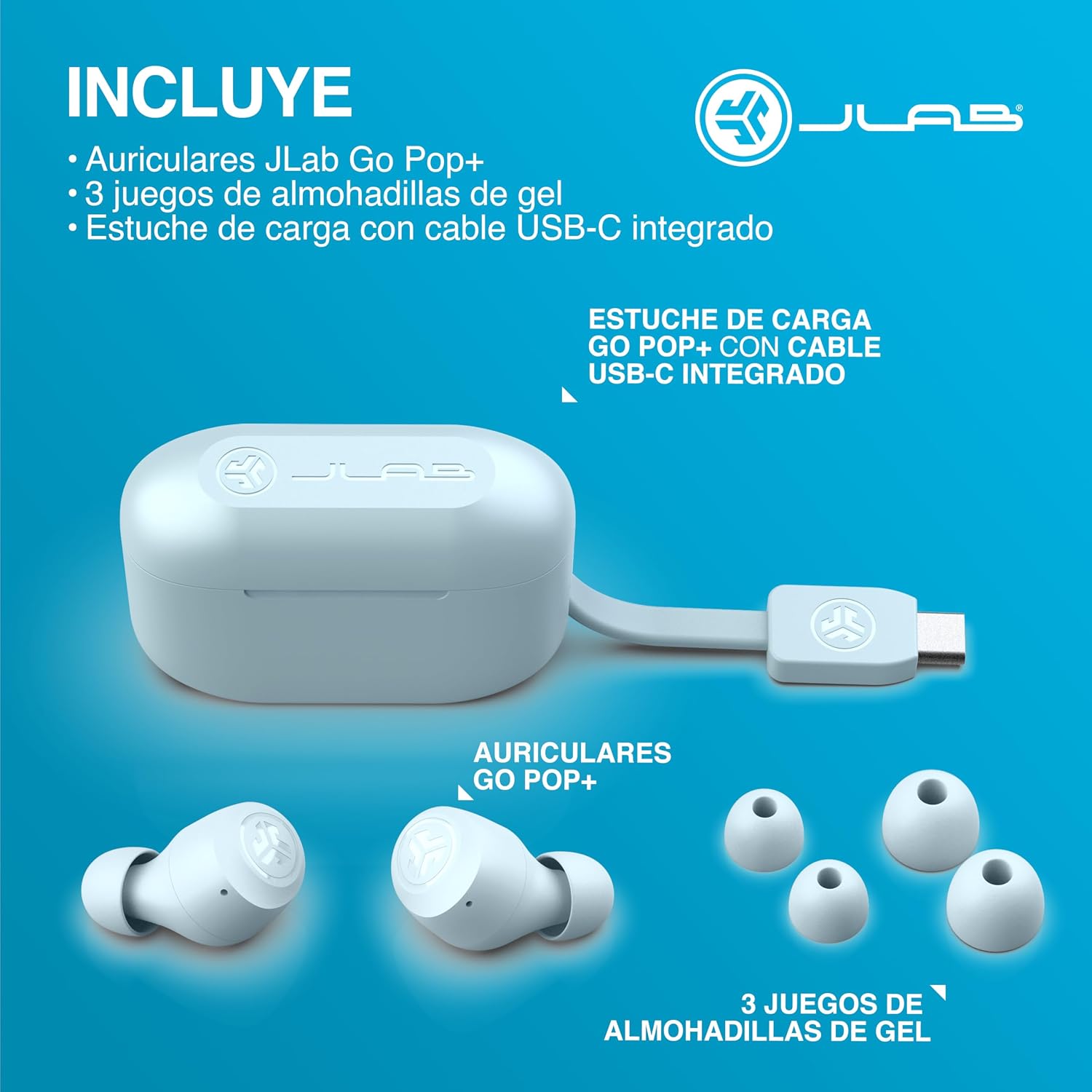 Thumbnail 6 de JLab Go Air Pop+ Auriculares Inalambricos Bluetooth 🎧 35+ horas