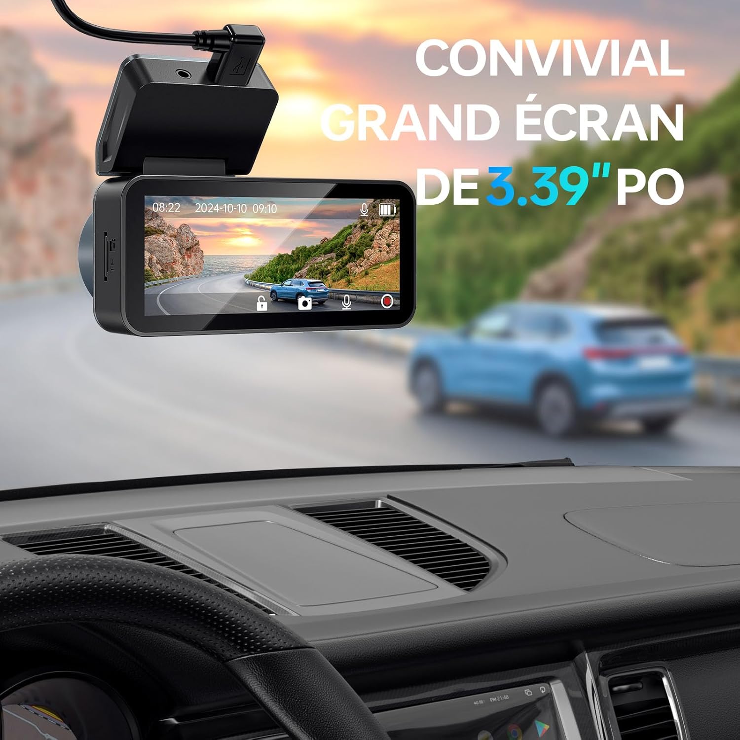 Thumbnail 6 de Dash Cam Auto 2.5K QHD Doppia lente 64GB