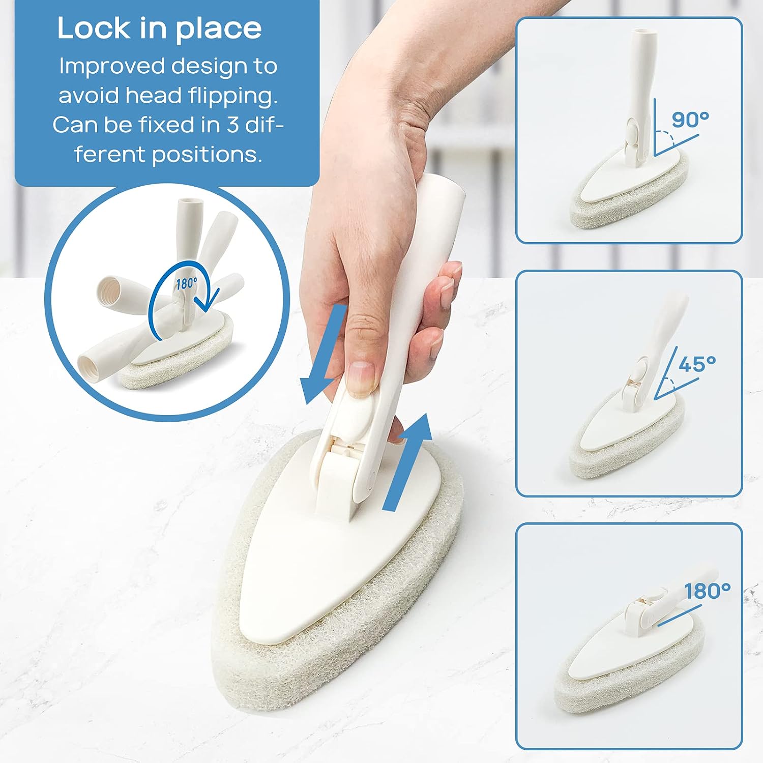 Detalle 2 de Qaestfy 51in Shower Cleaning Brush and Scrubber