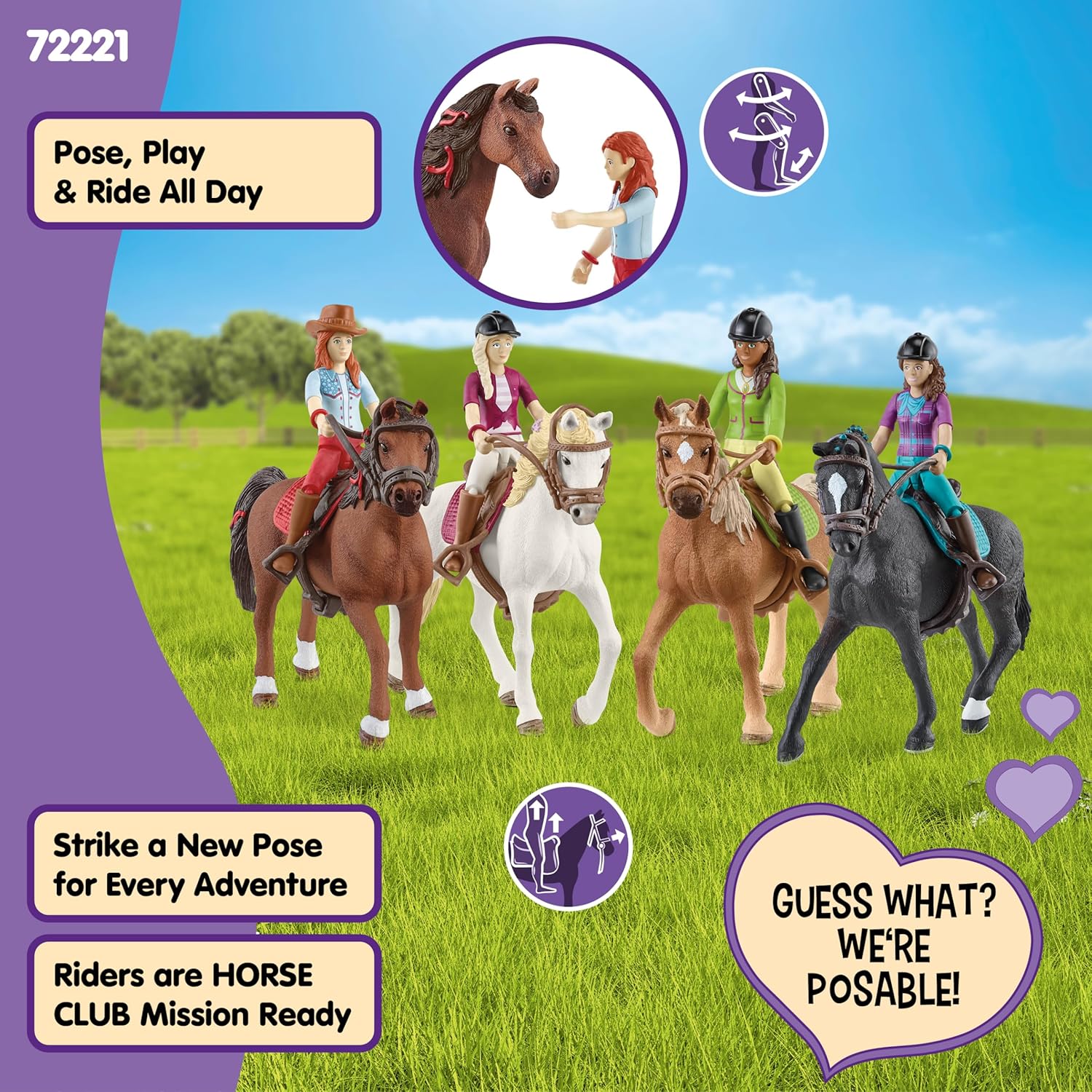 Detalle 2 de Schleich Horse Club 40-piece rider playset 🐴