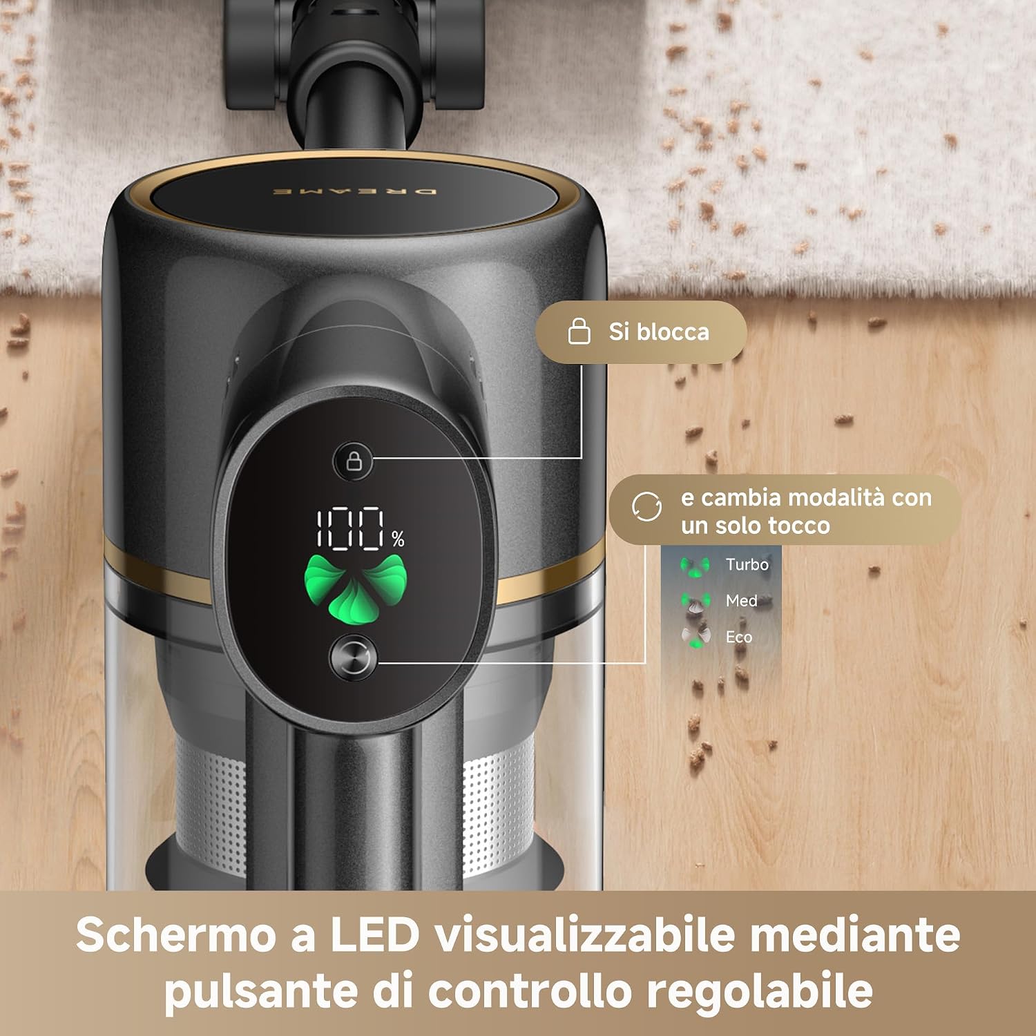 Detalle de DREAME R20 SE-A Aspirapolvere 90 min 🧹