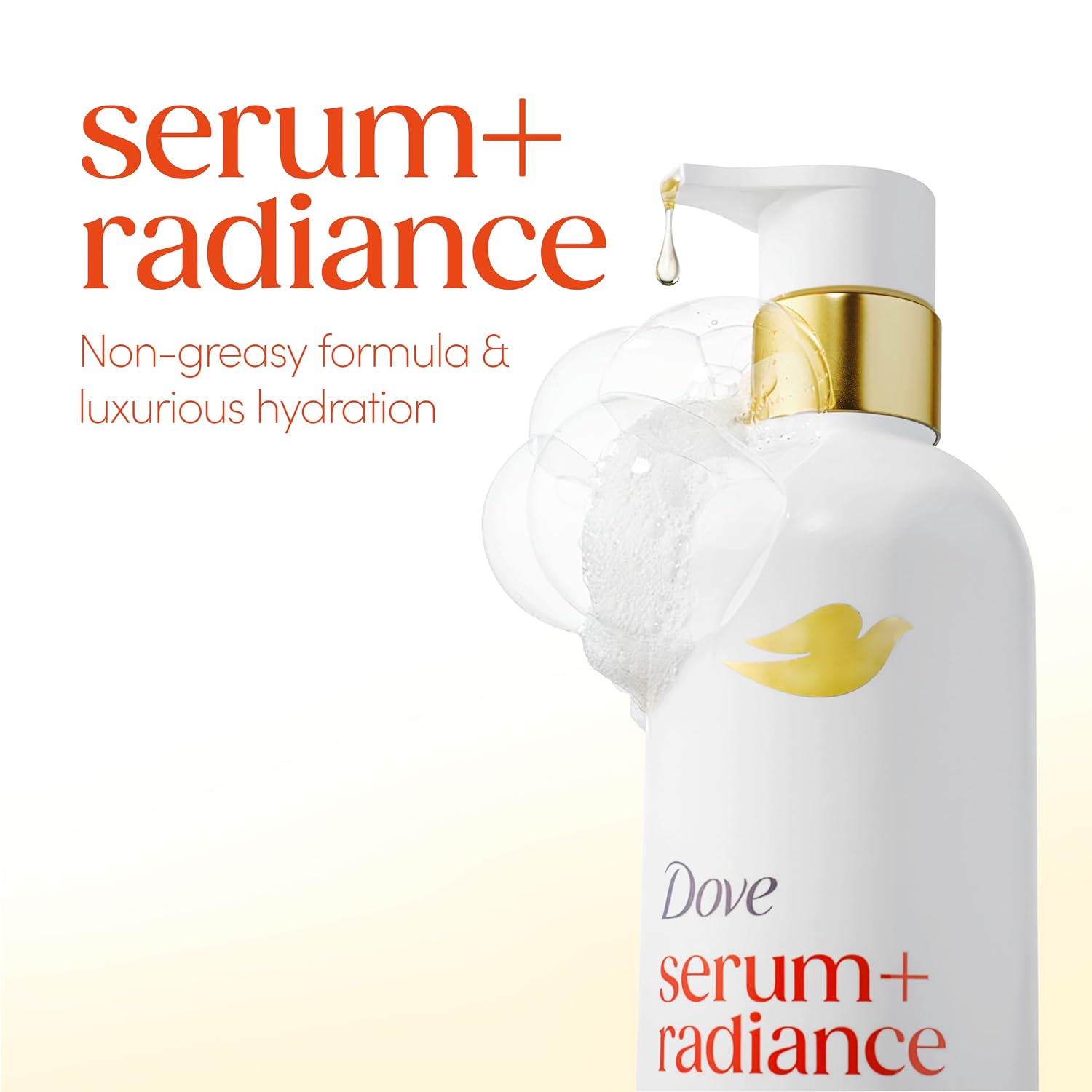 Detalle 1 de Dove Serum+ Radiance Oil Body Wash with Jojoba & Monoi Flower, 15.3 fl oz