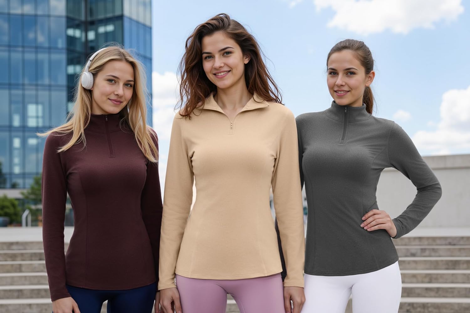 Detalle 2 de Gyabnw Haut Thermique Femme Col RoulĂ© 90% Polyester đ