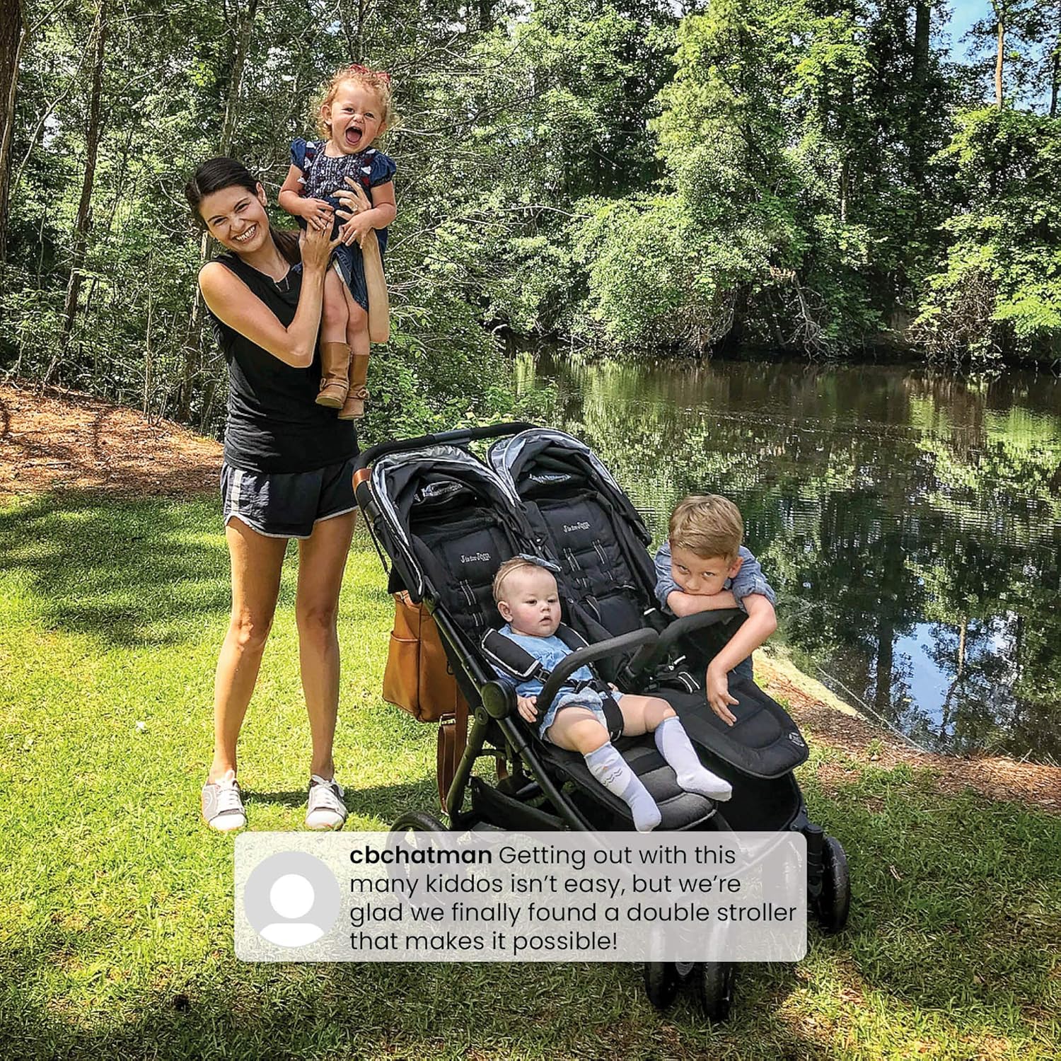 Thumbnail 6 de Jeep Destination Ultralight Side x Side Double Stroller (Midnight) for 2 kids