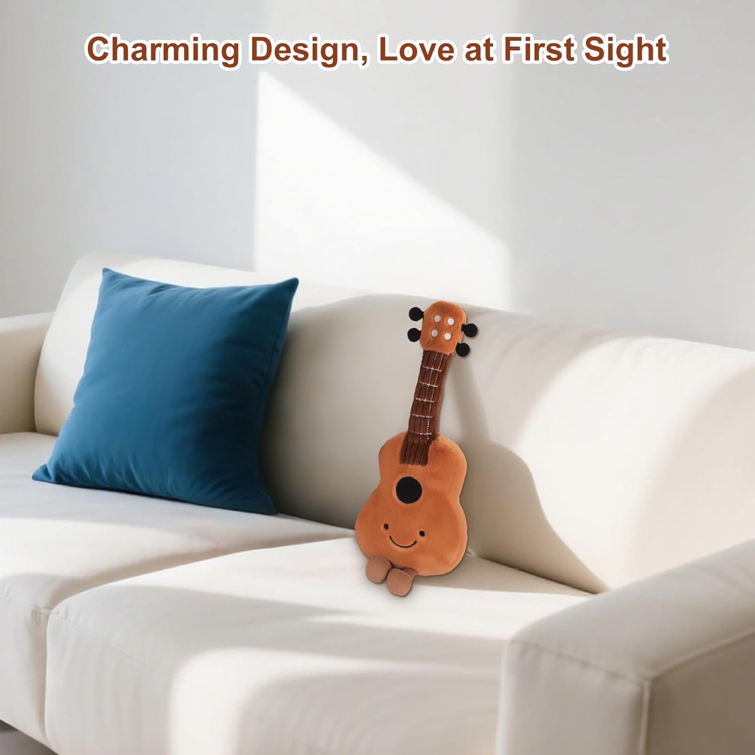 Thumbnail 4 de Cute Guitar Plushie Toy — Musical Plush Doll for Cozy Rooms and Gifts