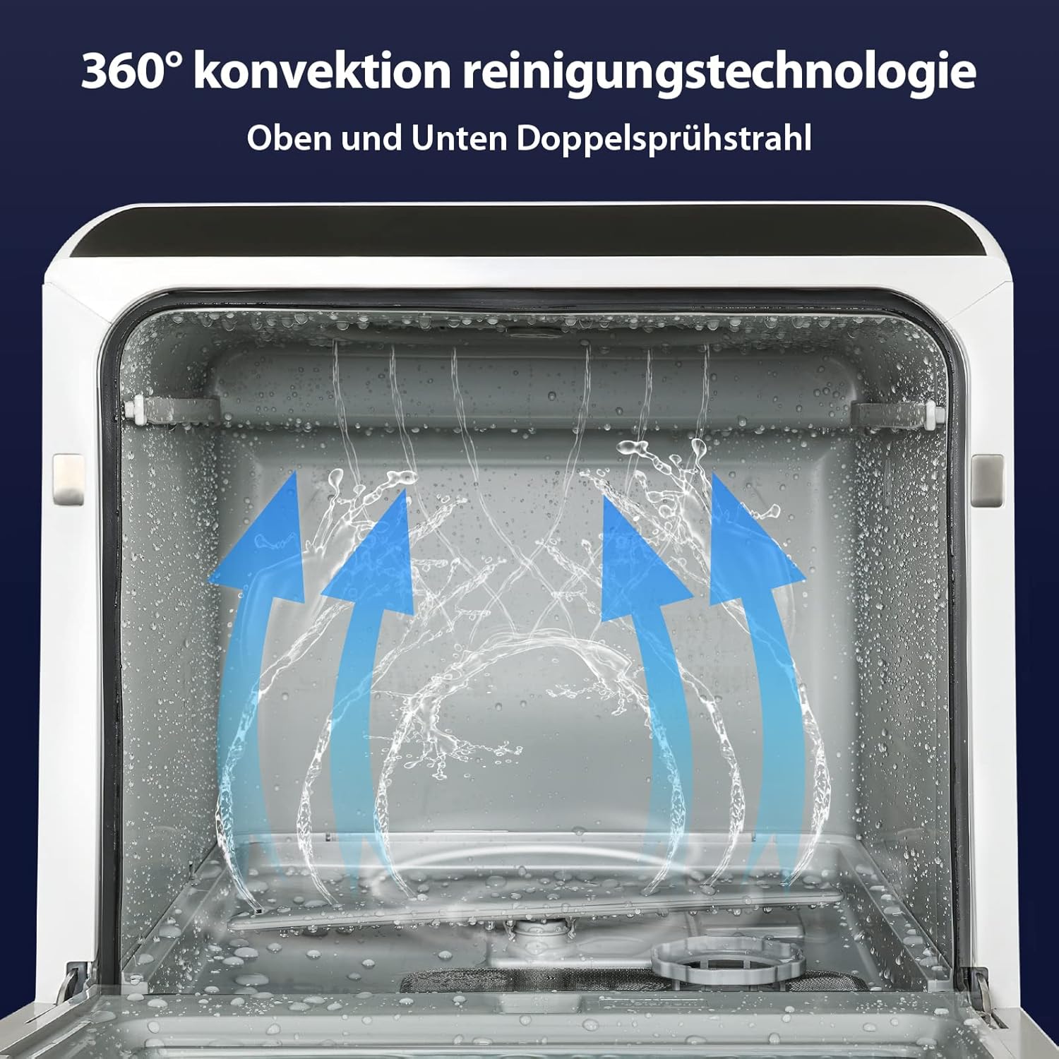 Thumbnail 2 de Fullwatt Mini Geschirrspüler für 3 Gedecke (freistehend) – 5 l, 5+1 Programme mit Touch Control