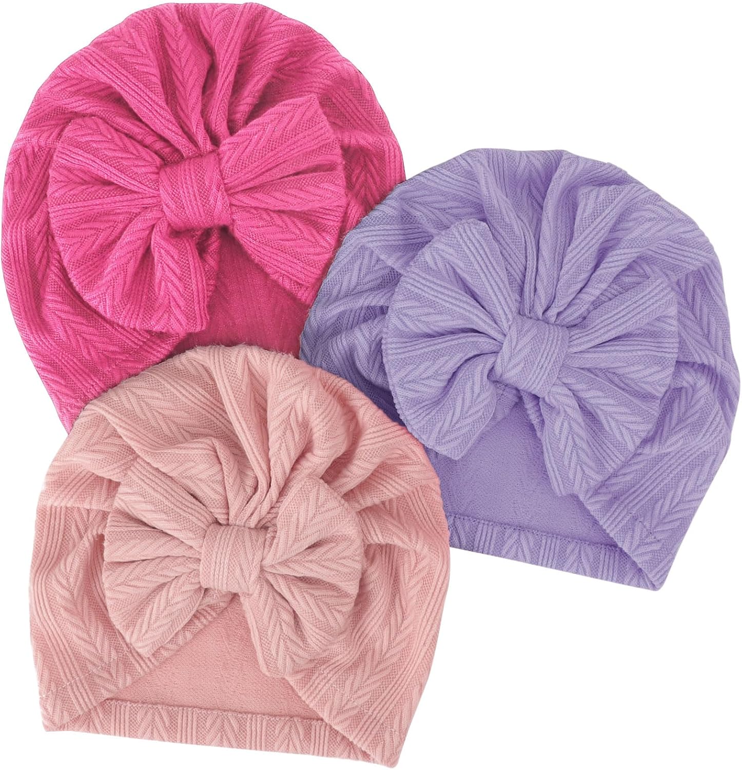 Detalle de DRESHOW Newborn Baby Hat Soft Stretchy Turban