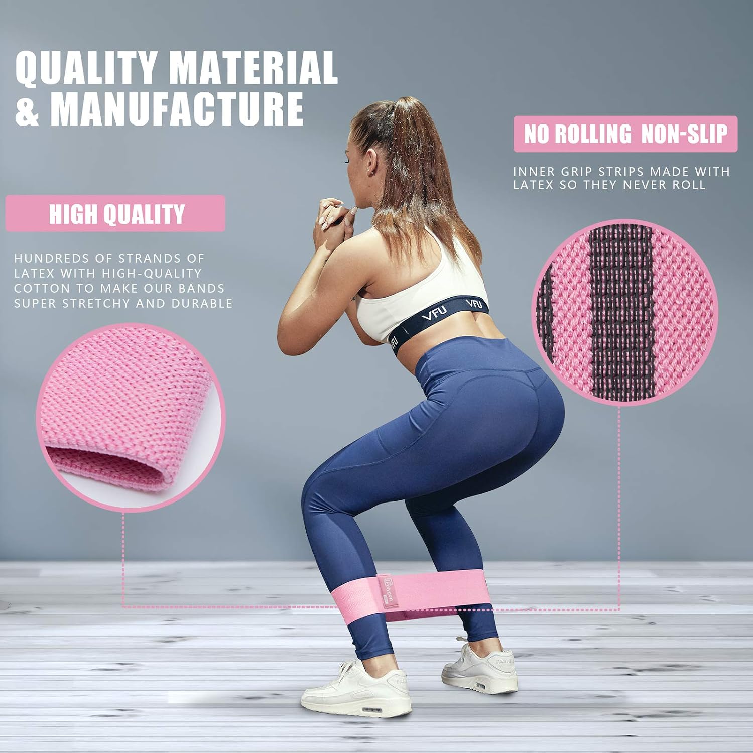Detalle de Polygon Fabric Resistance Bands, 3 levels