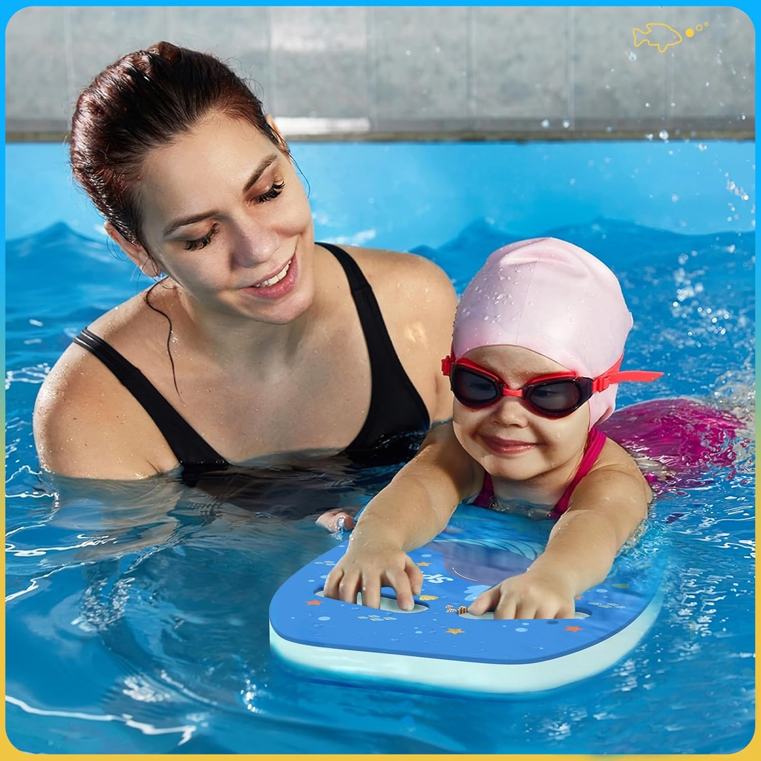 Thumbnail 6 de HeySplash Swimming Kickboard for Kids & Adults – buoyant swim training kick board with easy-grip design