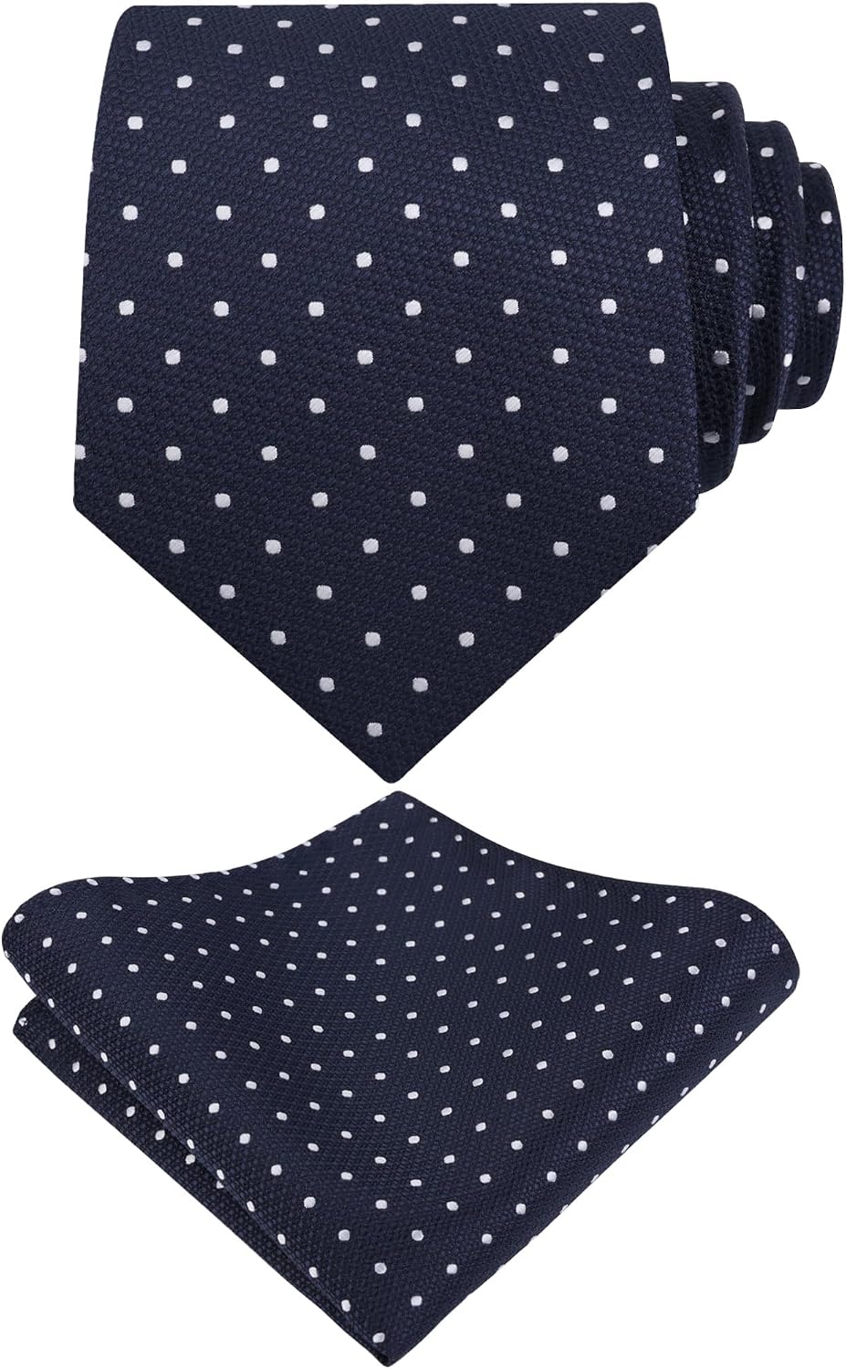 Detalle de Alizeal Polka Dot Tie and Pocket Square Set for Business Formal