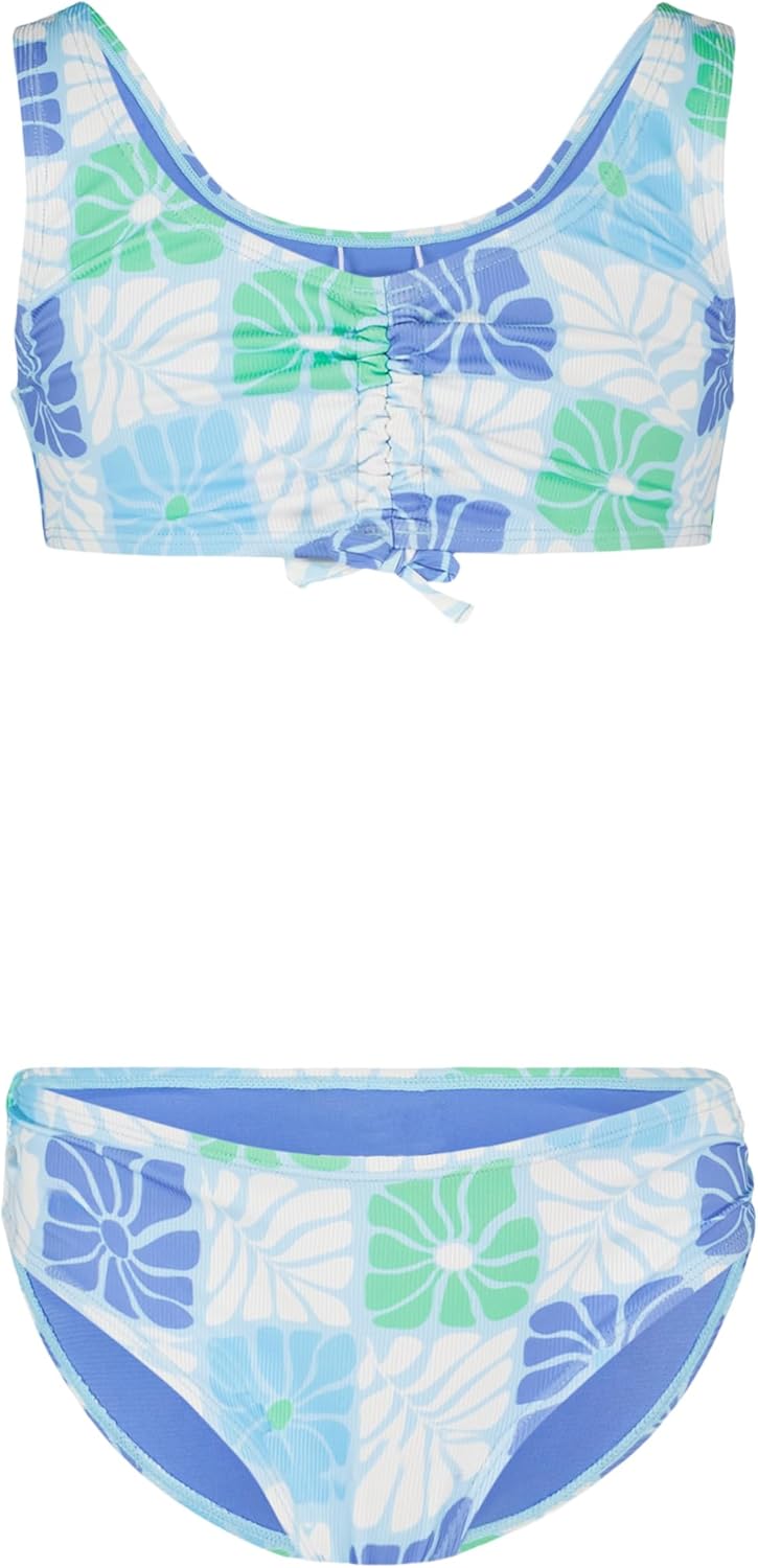 Detalle de Roxy Girls' Two-Piece Bikini Swimsuit Set with UPF 50+ Sun Protection