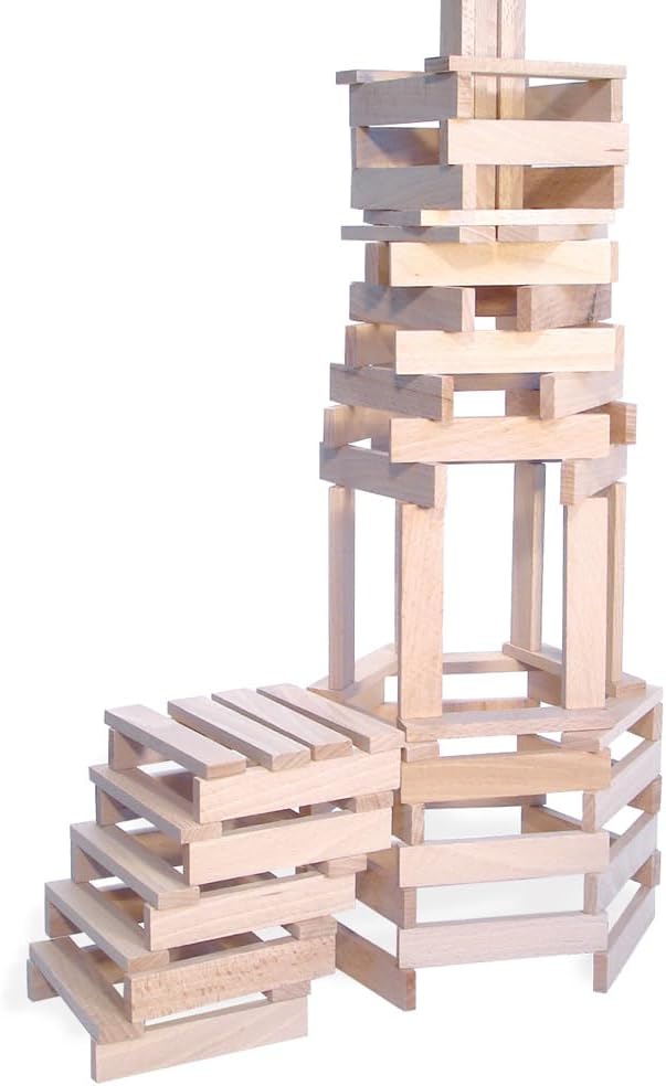 Detalle 2 de Vilac 2134 Batibloc Classic – drewniany zestaw konstrukcyjny, 200 elementów