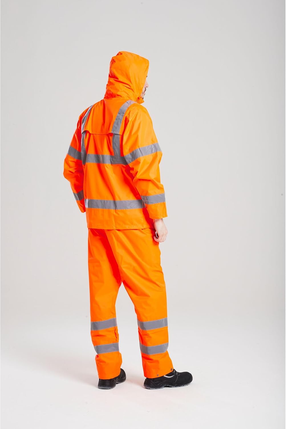 Detalle 2 de Portwest H440 Waterproof Hi Vis Rain Jacket Mens – Orange, 5XL