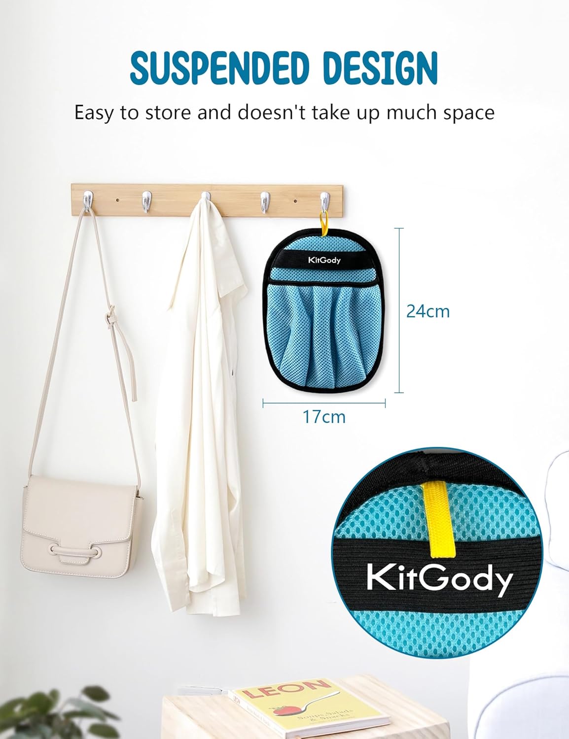 Thumbnail 6 de Kitgody Magnet-Haustierhaare-Entferner-Handschuh im 5-Finger-Design