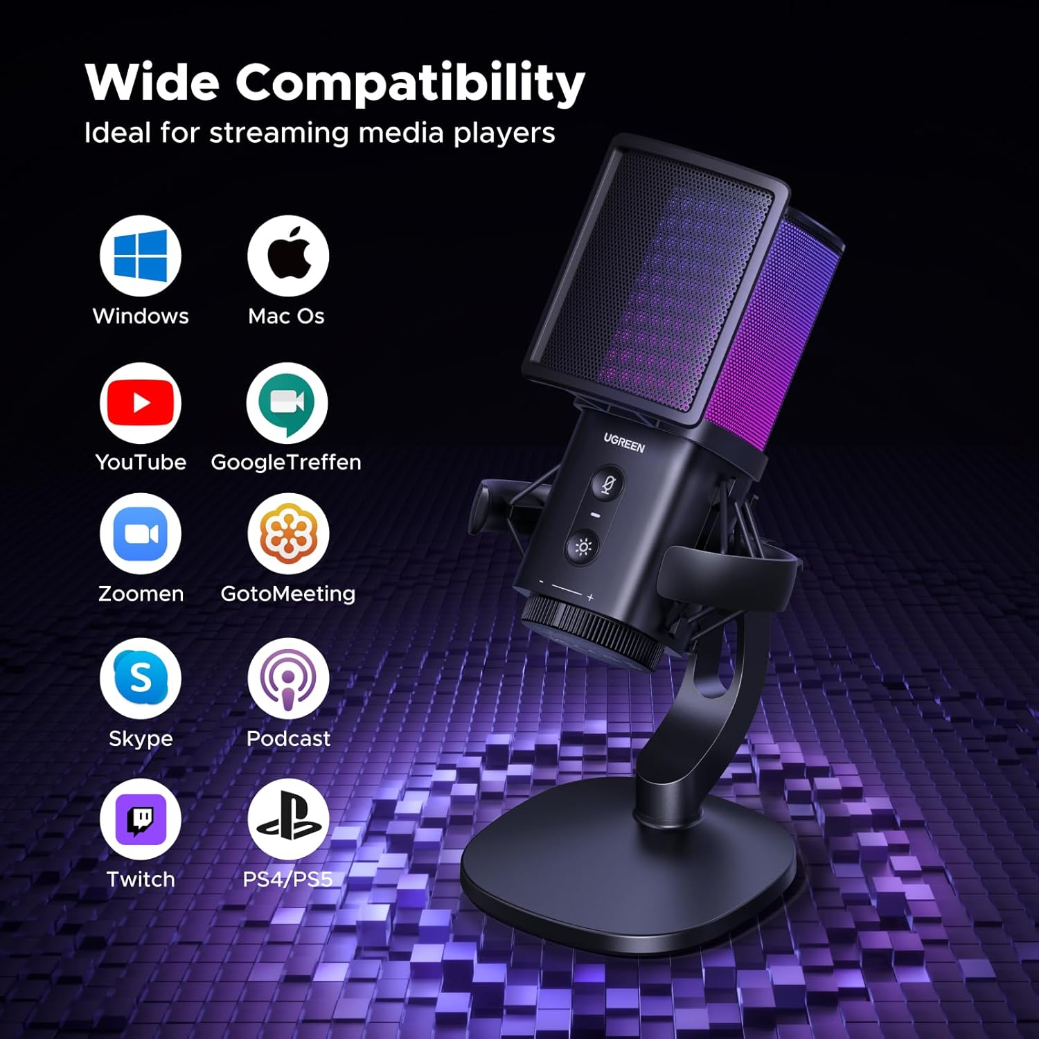 Thumbnail 5 de UGREEN USB Gaming Microphone 96kHz/24bit