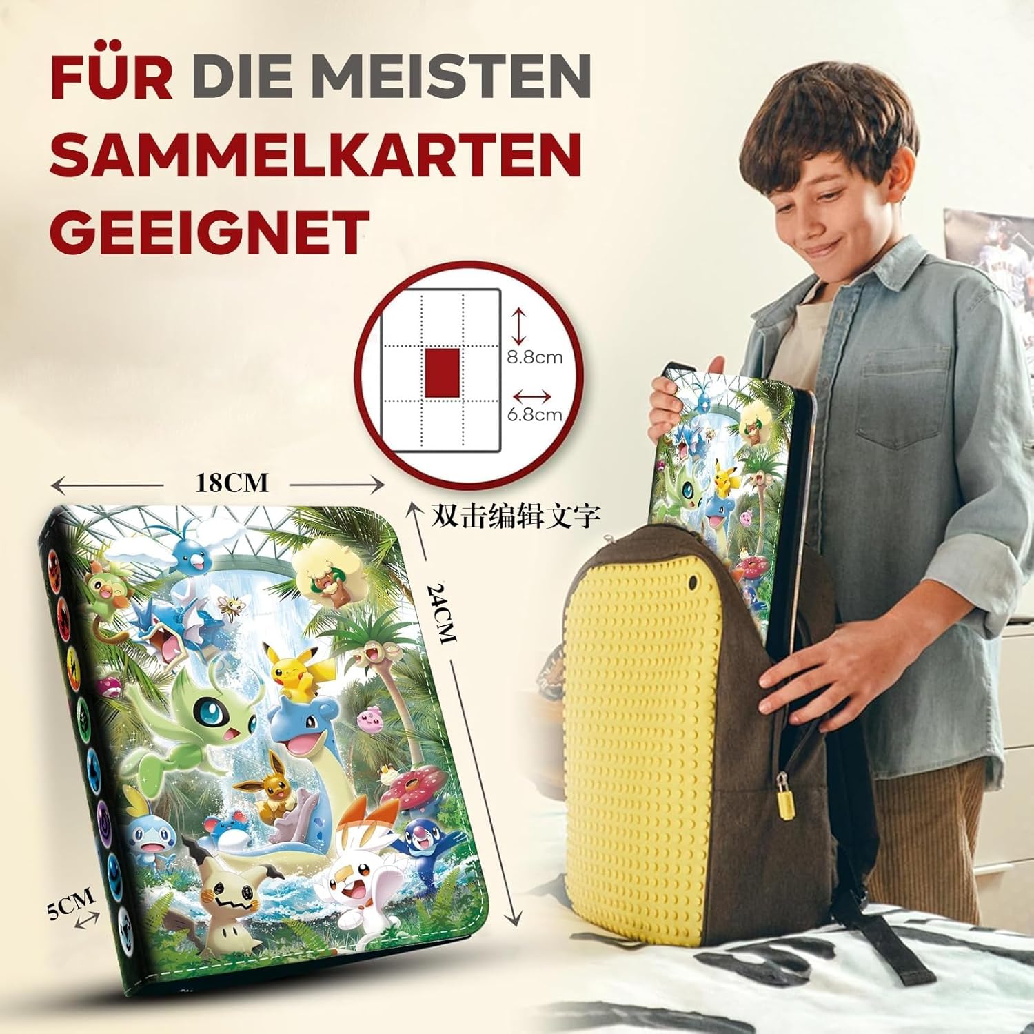 Thumbnail 5 de Raccoglitore carte Pokémon 50 pagine, 400 slot 📚