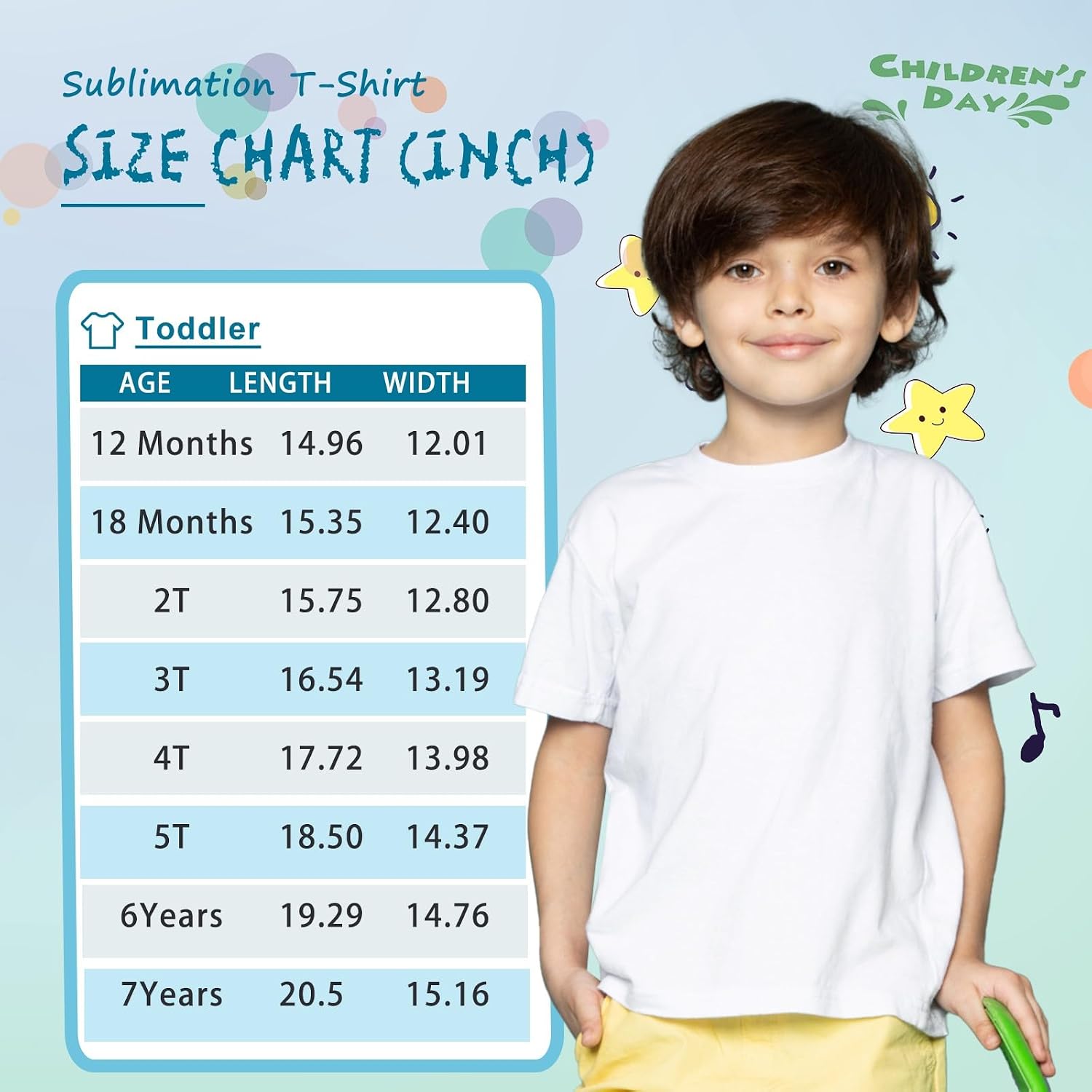 Thumbnail 6 de METFUIN Toddler T-Shirt, 100% Polyester