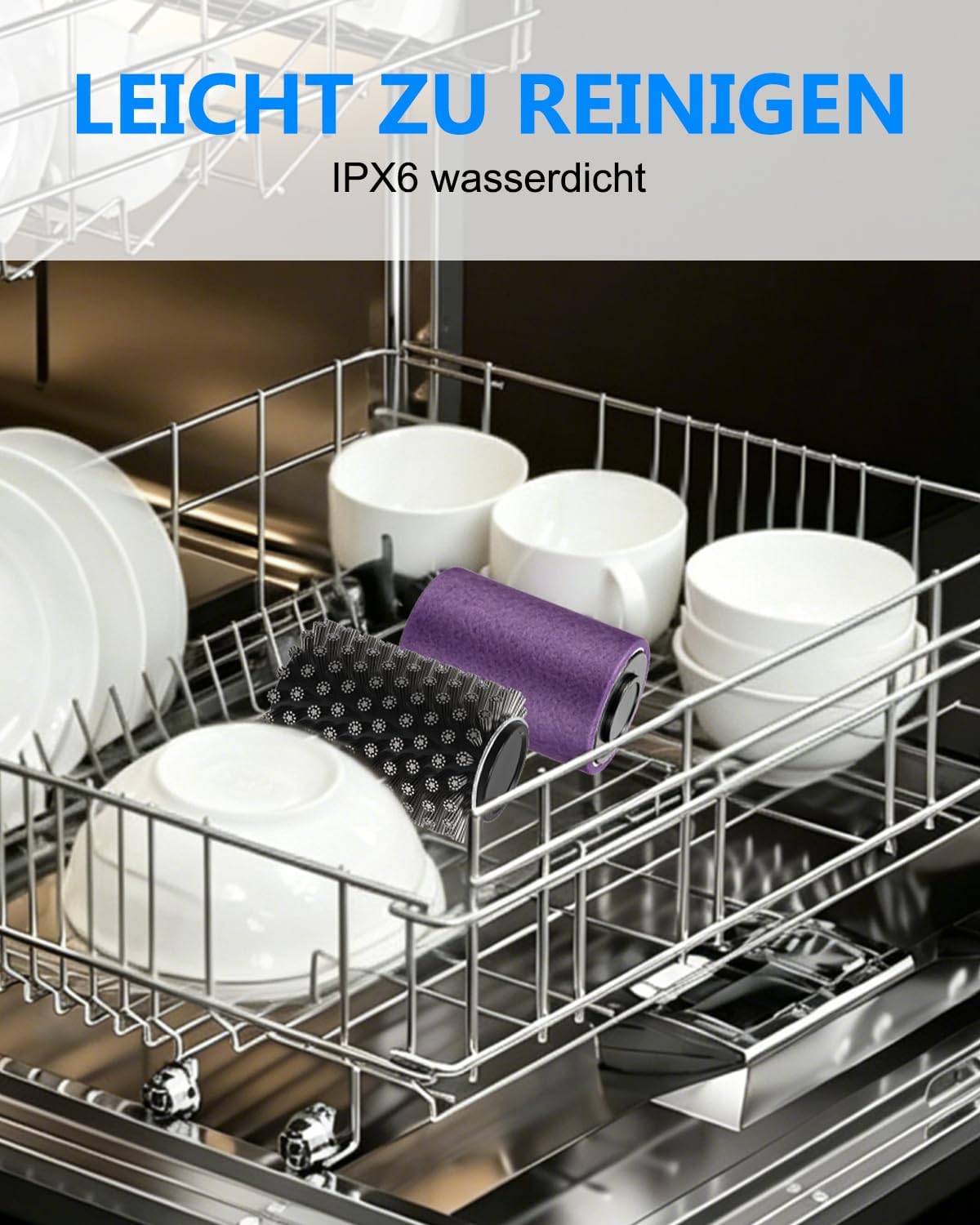 Thumbnail 6 de Elektrische Grillbürste mit 180° Verstellung – wiederaufladbar, 90 Min Laufzeit, Edelstahl-Aufsätze, IPX7