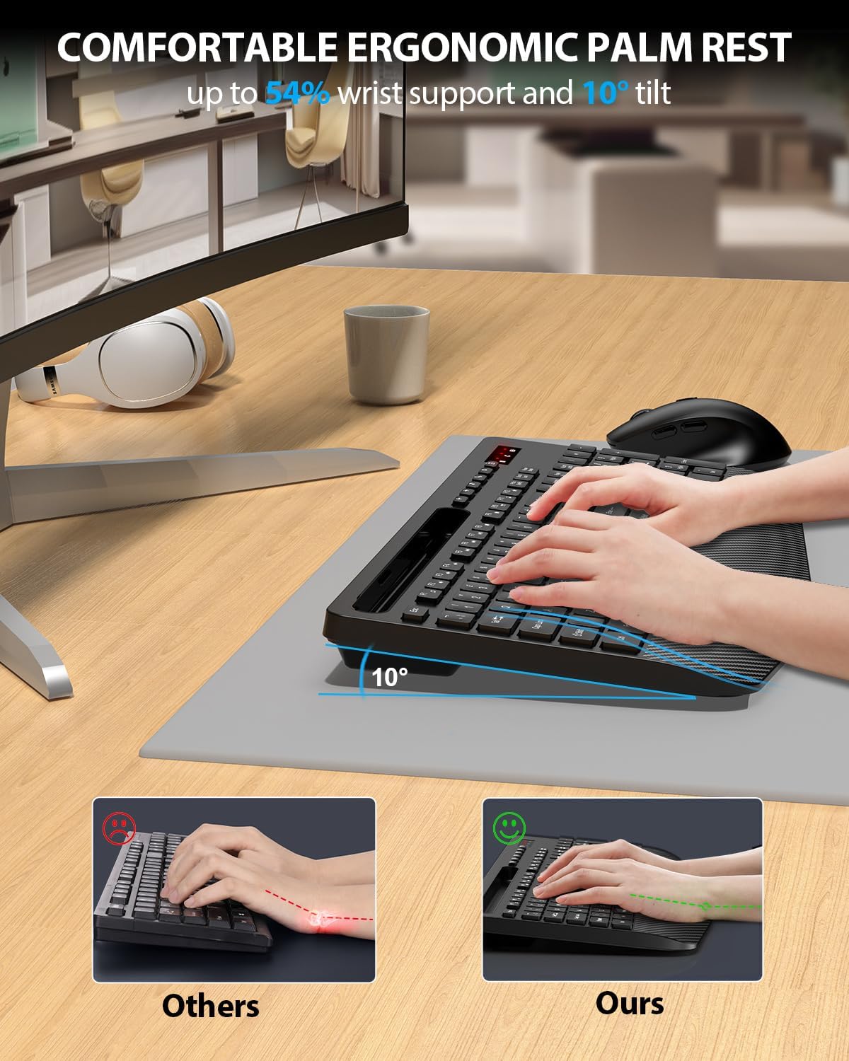 Thumbnail 1 de SABLUTE Wireless Keyboard and Mouse Set 2.4G