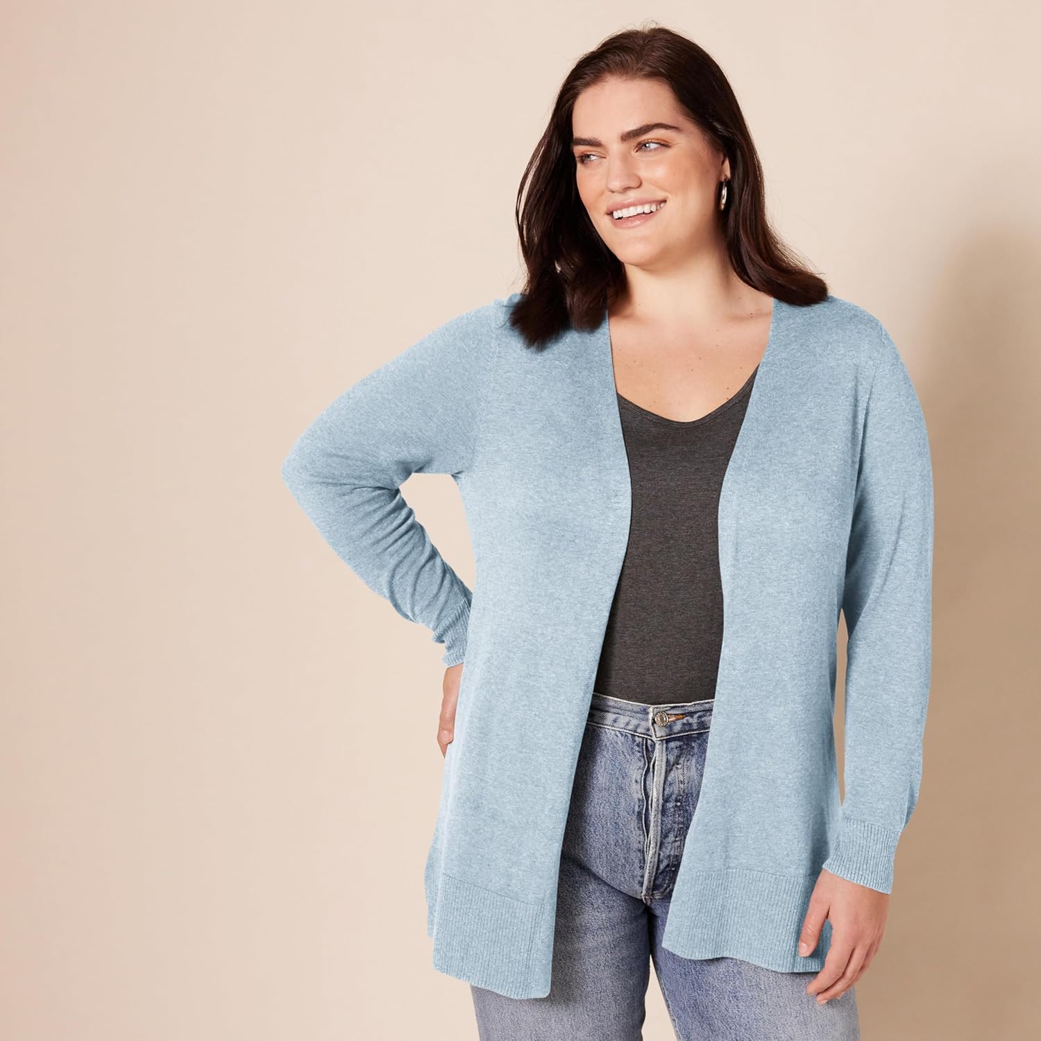 Thumbnail 4 de Leichte Strickjacke ohne Knöpfe für Damen von Amazon Essentials (in Übergröße erhältlich)