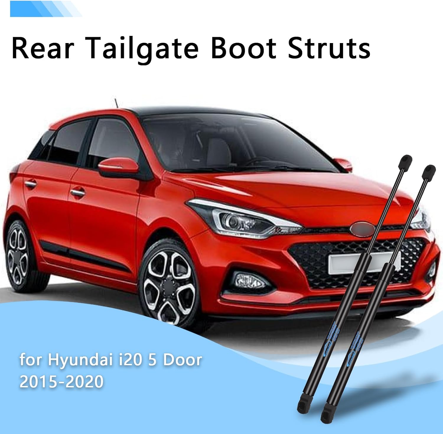 Detalle de Koaudb 2Pcs Boot Struts for Hyundai i20 (2015–2020) Rear Tailgate – 450N Heavy-Duty Gas Strut Replacement