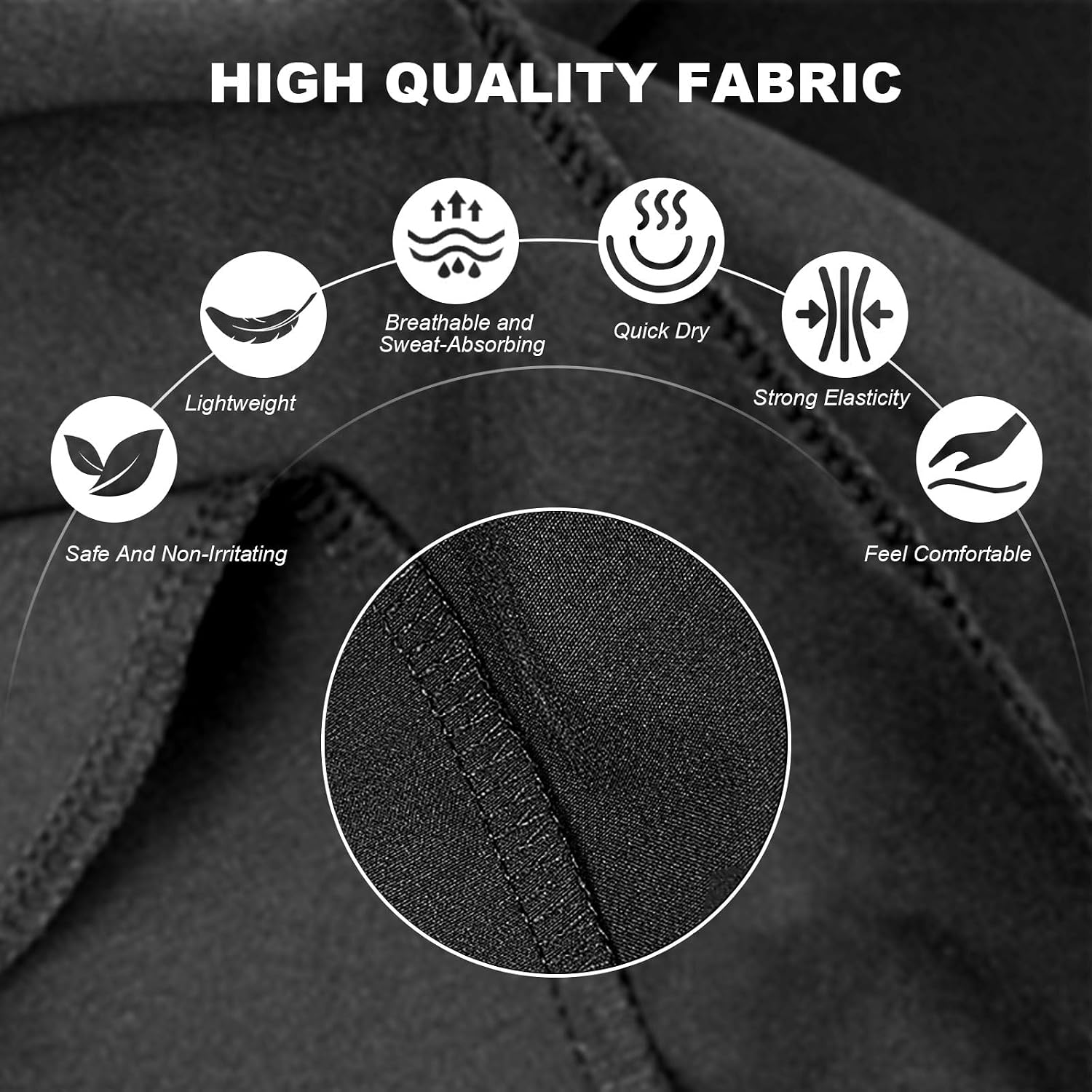 Detalle de Aomig Pantaloncini Uomo – Pantaloni Corti Sportivi con Tasche Zip e Asciugatura Rapida