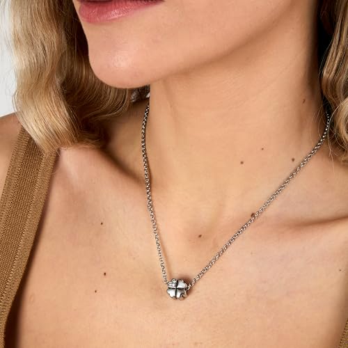 Detalle de Morellato Collana Drops da donna SCZ669: acciaio e cristalli, stile personalizzabile