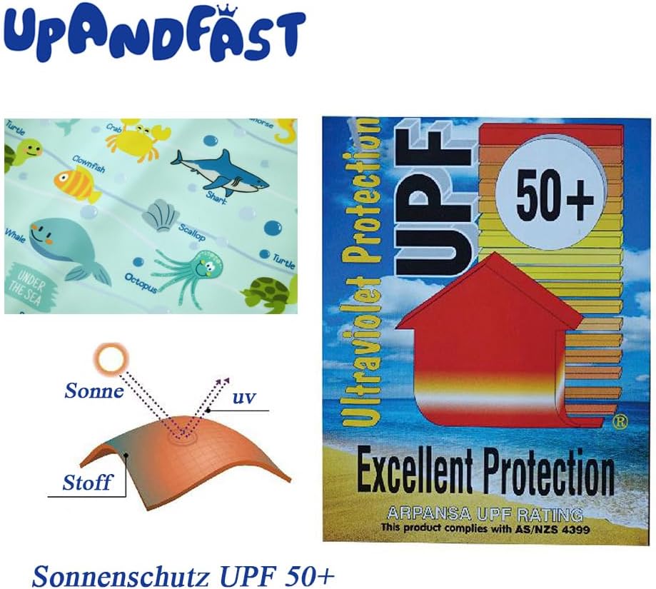 Thumbnail 3 de upandfast Baby Badeanzug mit Schrägem Reißverschluss – UPF 50+