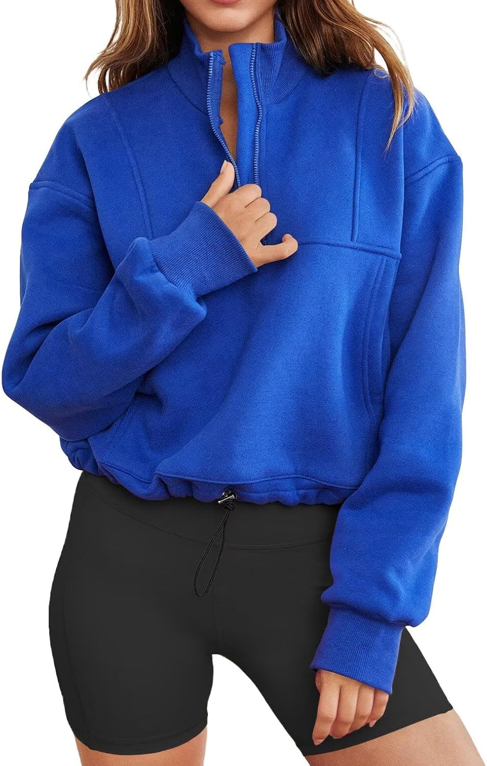 Thumbnail 2 de LACOZY Womens Long Sleeve Half Zip Sweatshirt – Oversized Casual Pullover