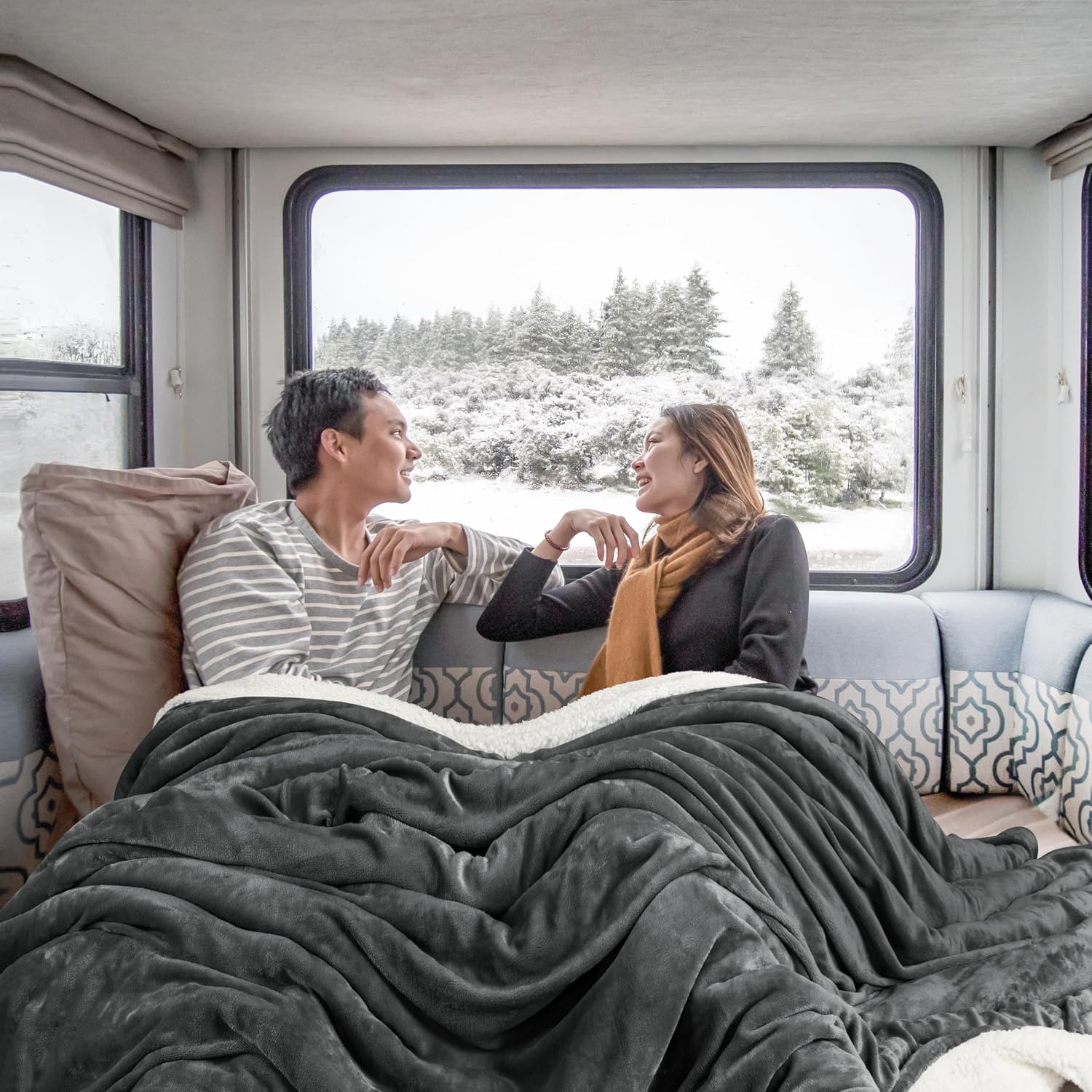 Thumbnail 4 de Utopia Bedding Manta Sherpa reversible 228x228