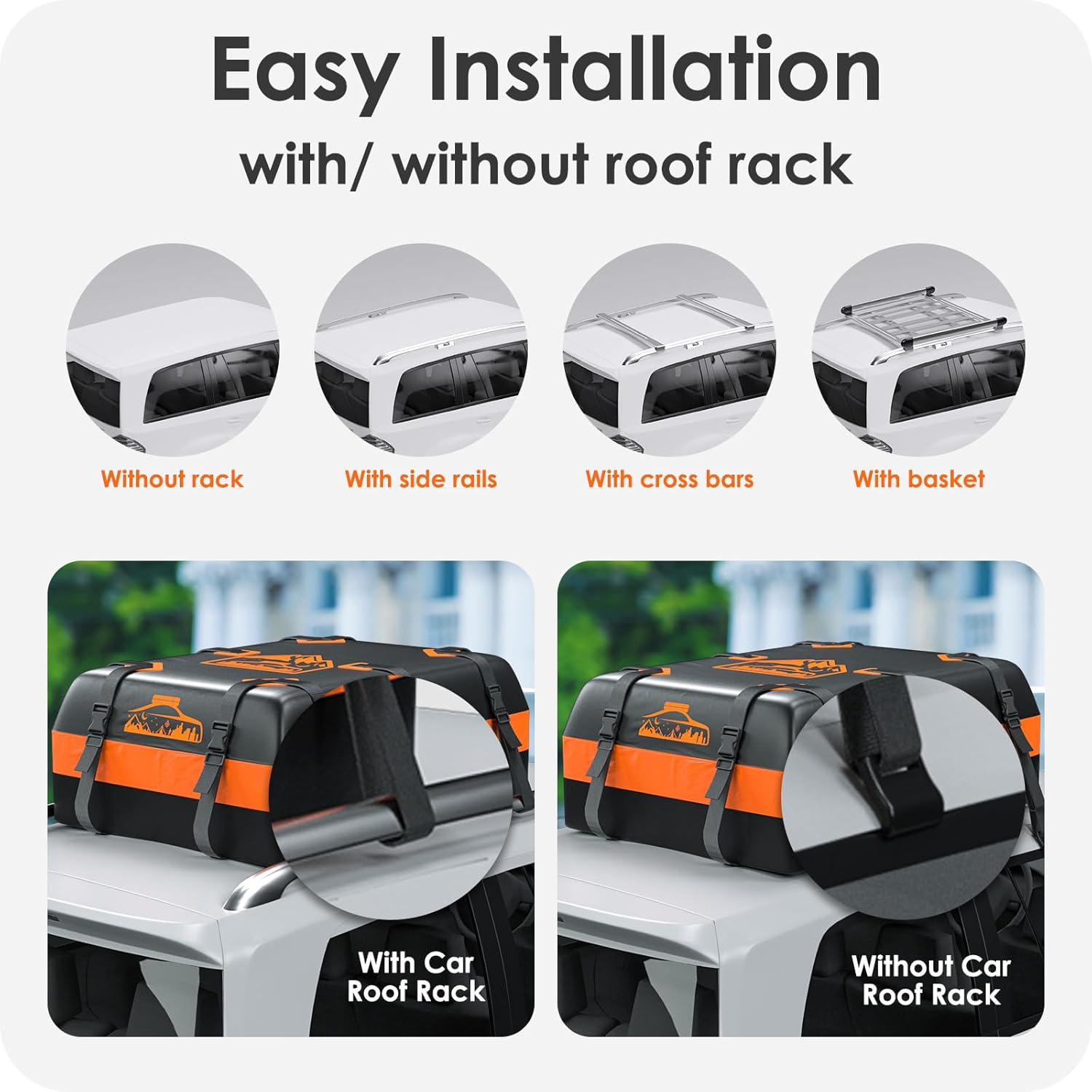 Thumbnail 4 de BOYUJK Roof Bag 566L: Weatherproof Cargo Carrier for Cars with or without Racks
