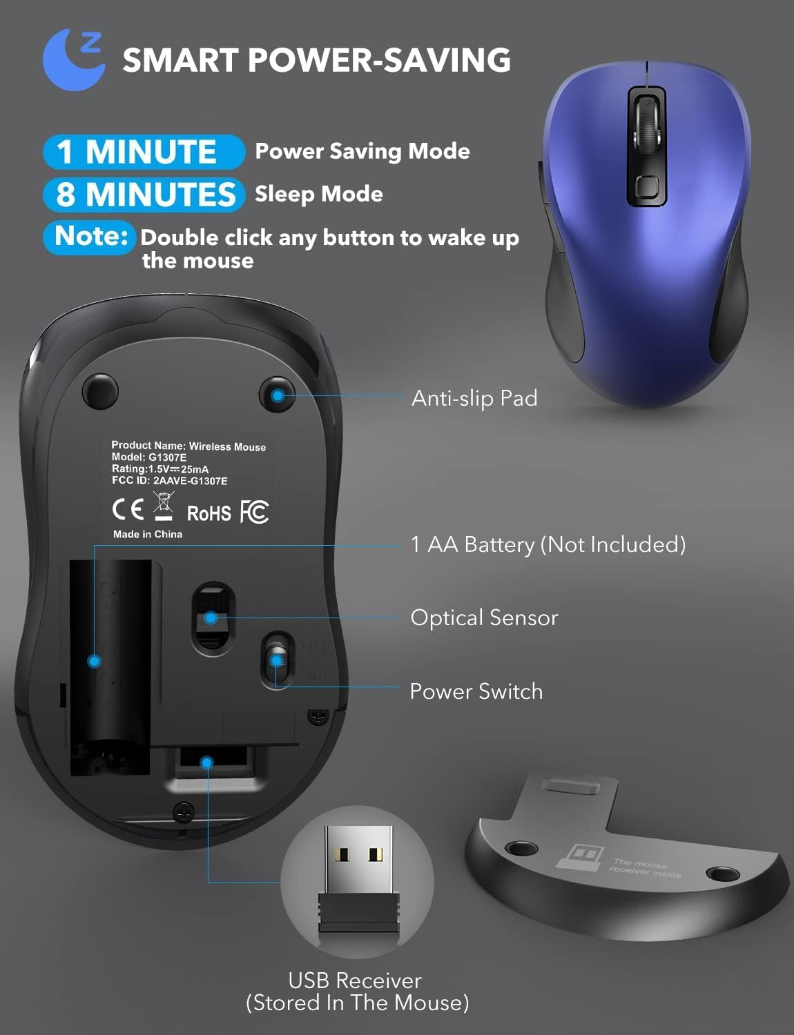Detalle 1 de Trueque Wireless Mouse, 6-button
