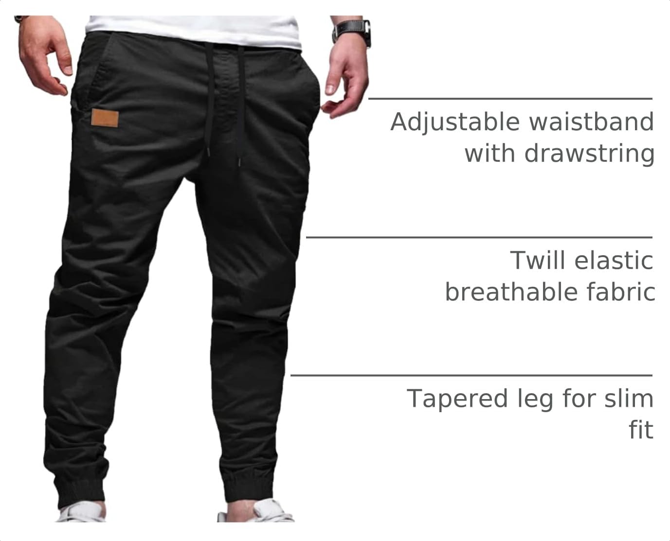 Detalle 2 de JMIERR Mens Casual Joggers Pants 65% Polyester