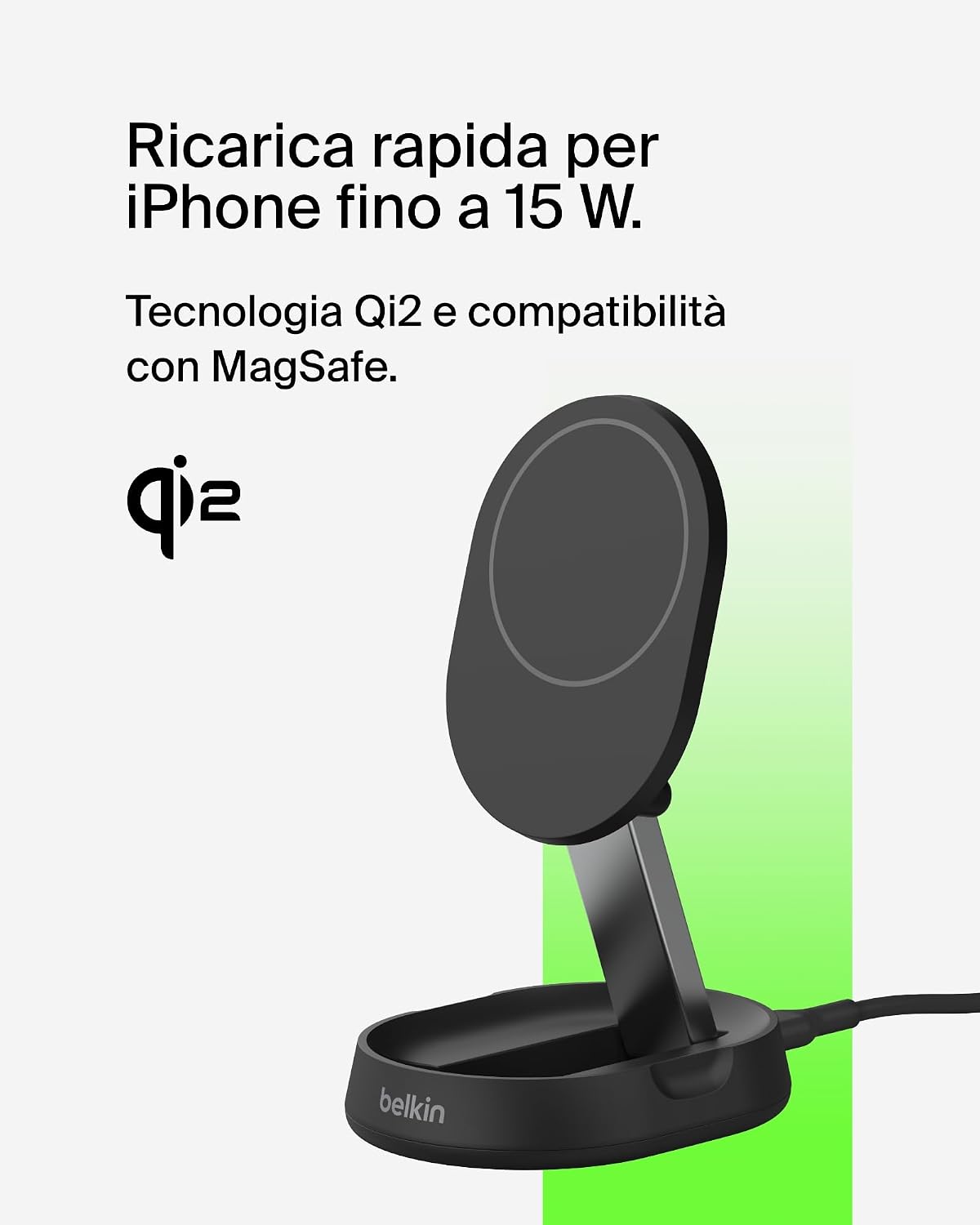 Detalle 2 de Belkin BoostCharge Pro 15W Caricatore Magnetico