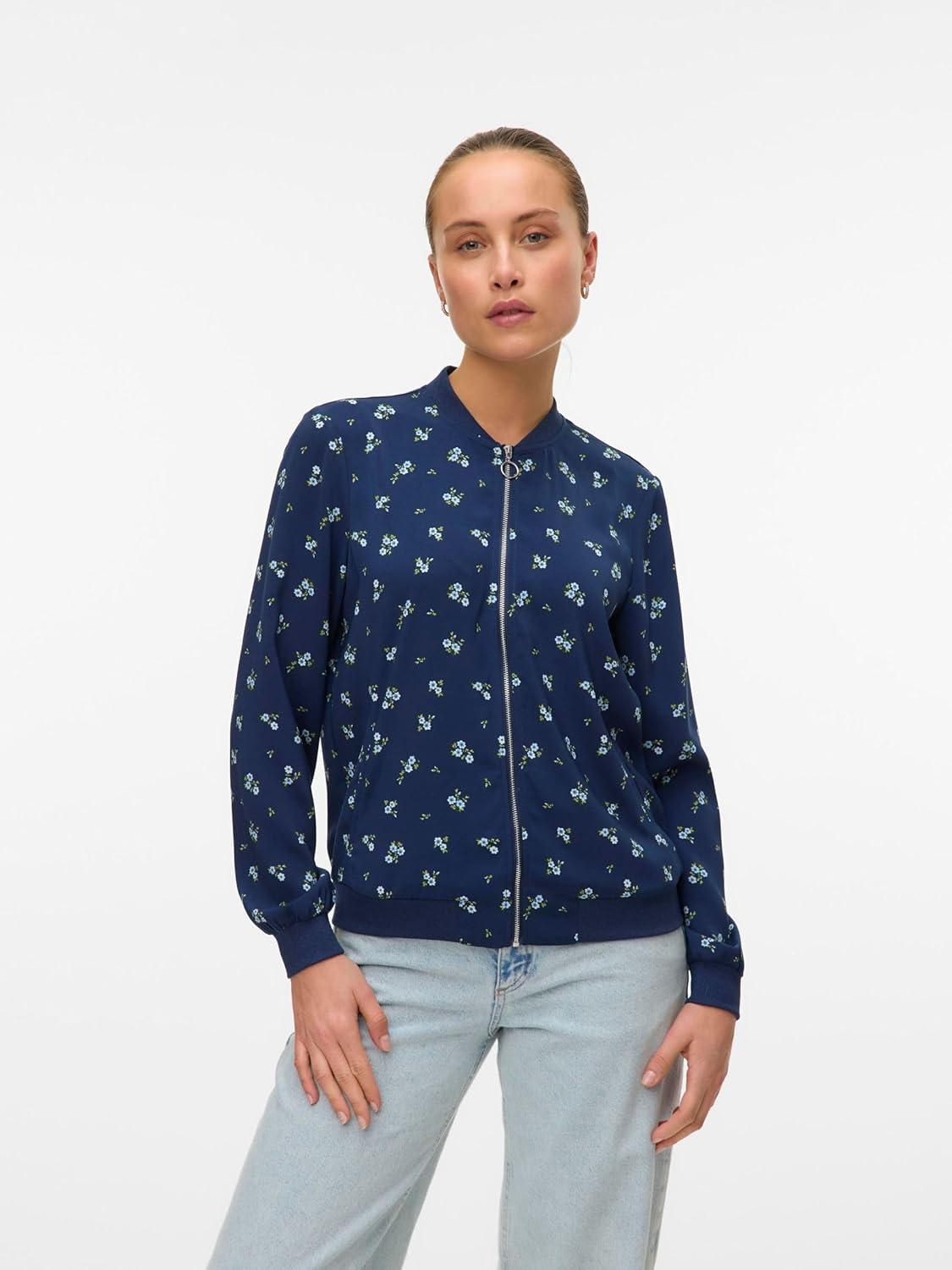 Thumbnail 1 de VERO MODA Damen Mantel VMCOCO leichte Jacke mit hohem Stehkragen (Regular Fit)