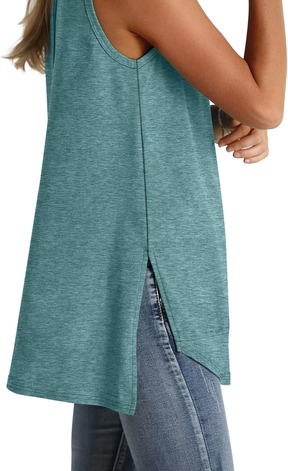 Thumbnail 3 de WIHOLL Damen Tank Top – sommerliches, leichtes Rundhals-Top mit schlanker Passform