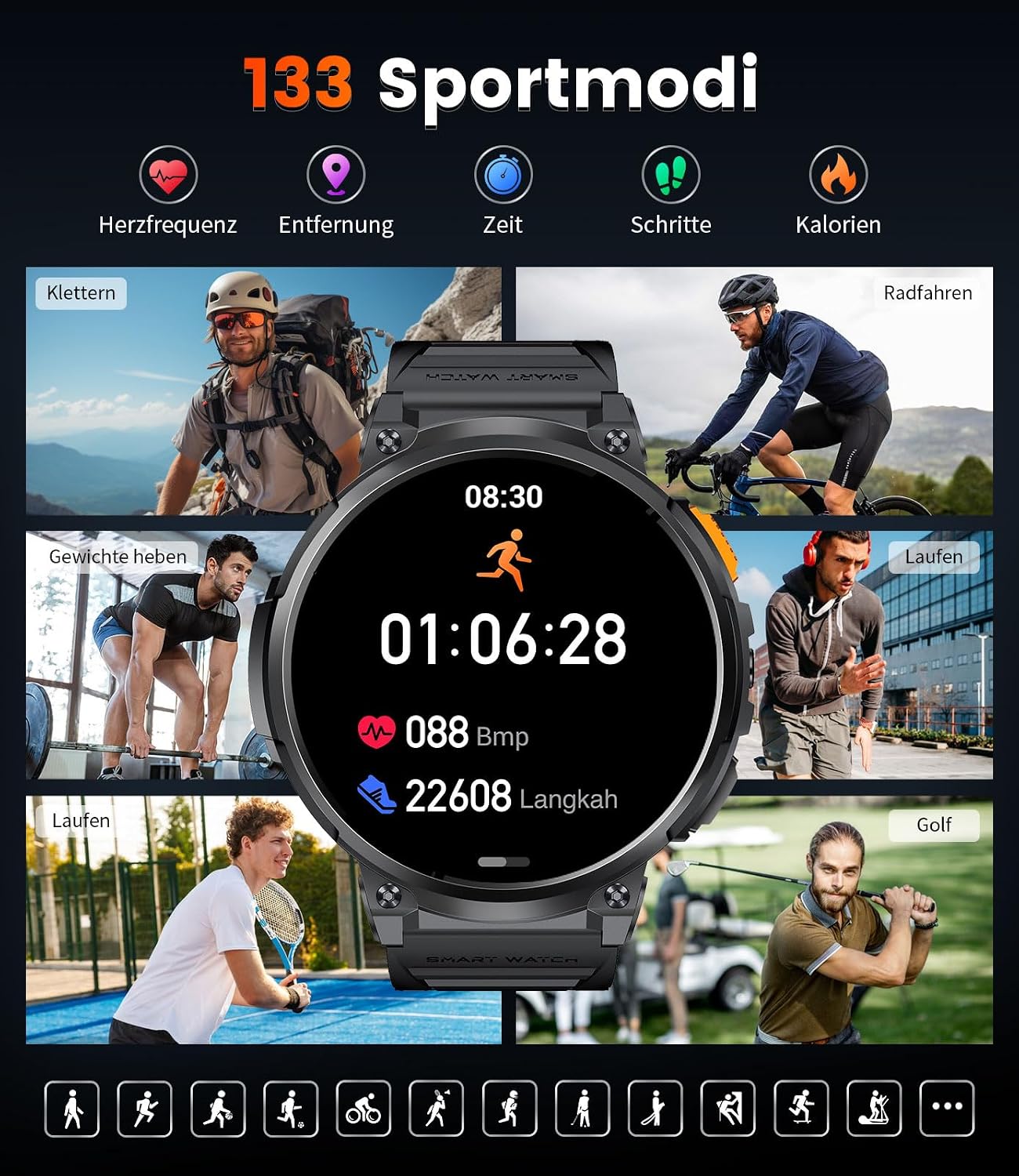 Thumbnail 4 de DREMAC FV6 smartwatch 1,85" 730 mAh