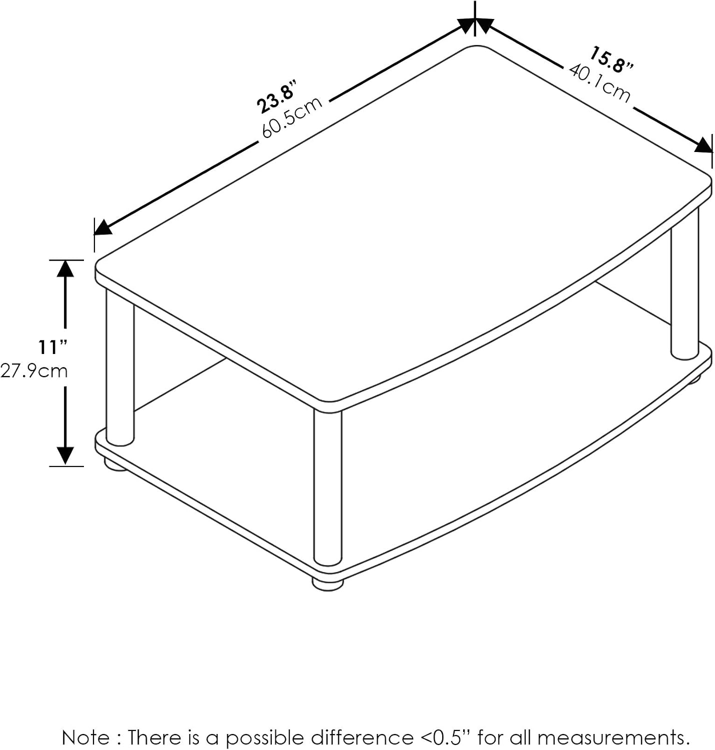 Thumbnail 5 de Furinno TURN-N-TUBE TV Riser Stand 32 inch