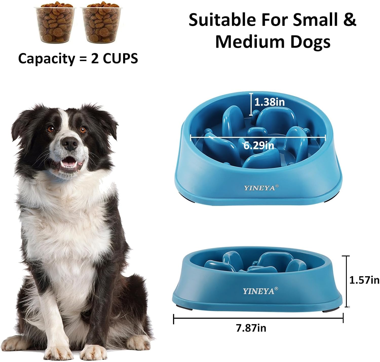 Thumbnail 4 de YINEYA Slow Feeder Dog Bowls: Large Breed Maze Design for Healthier, Slower Eaters